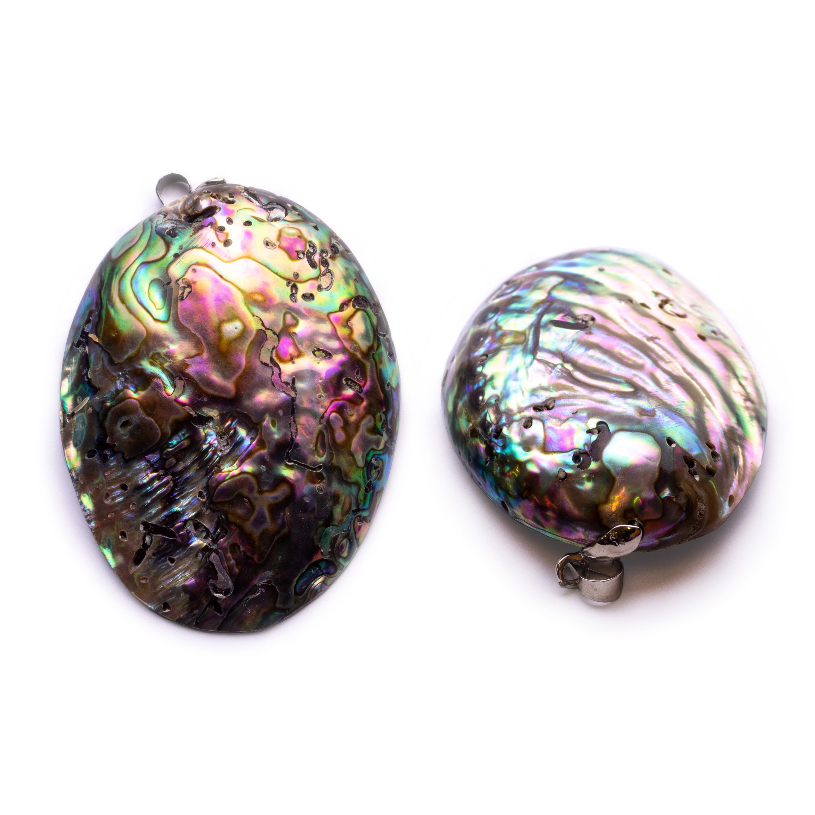 Paua Shell Oval Pendants From Approx 50x40mm