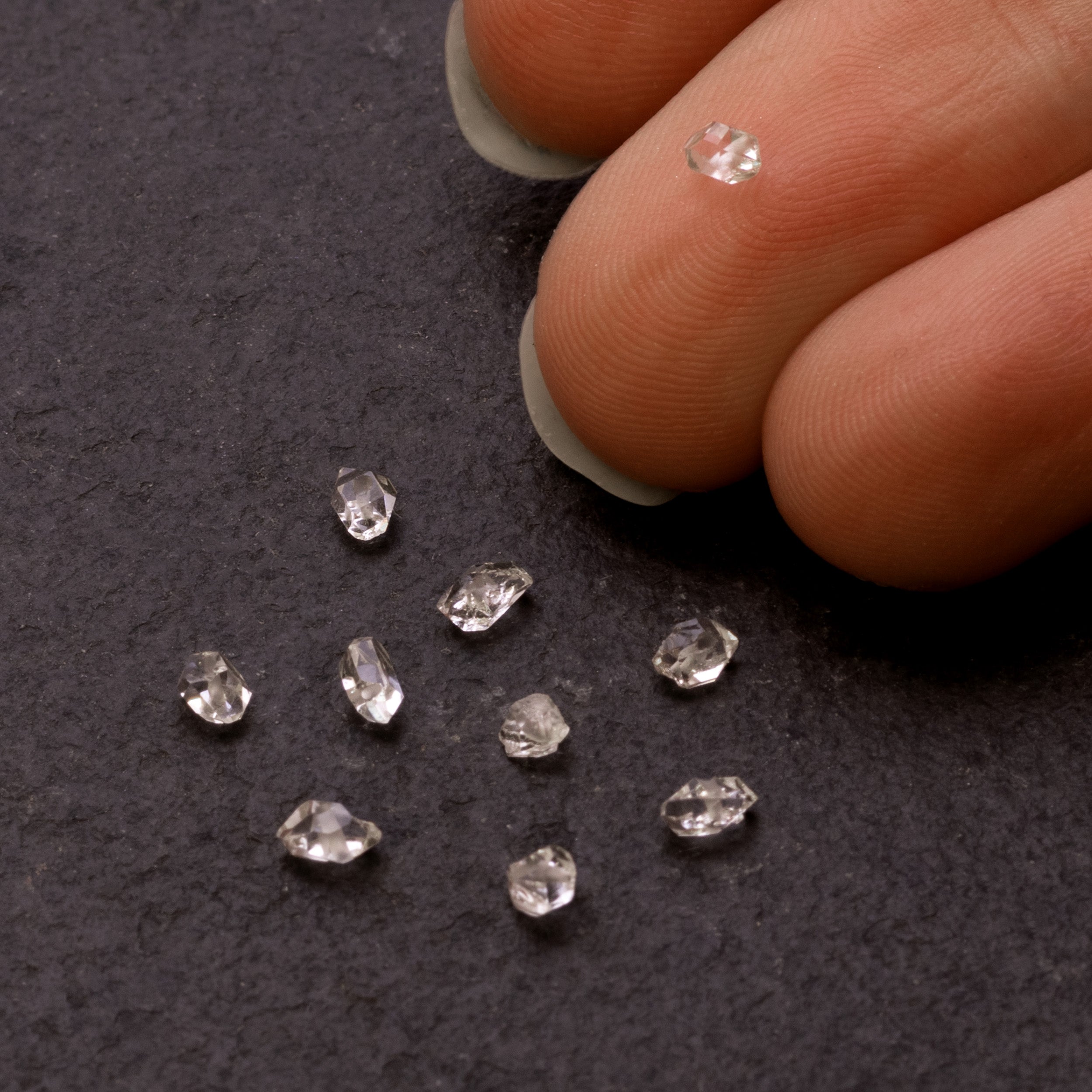 Herkimer Diamond Quartz Beads Approx 2.5mm