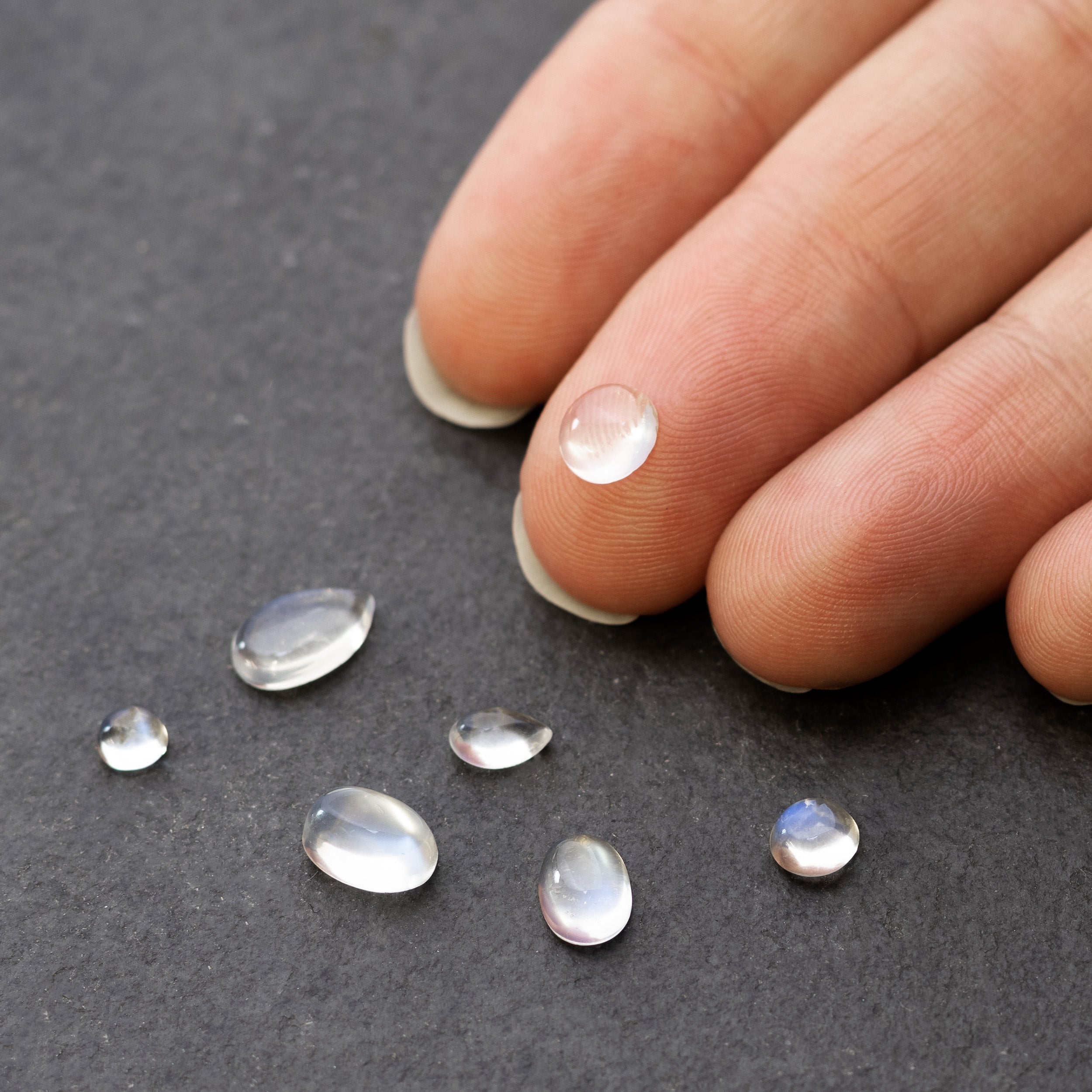 Blue Moonstone Cabochons