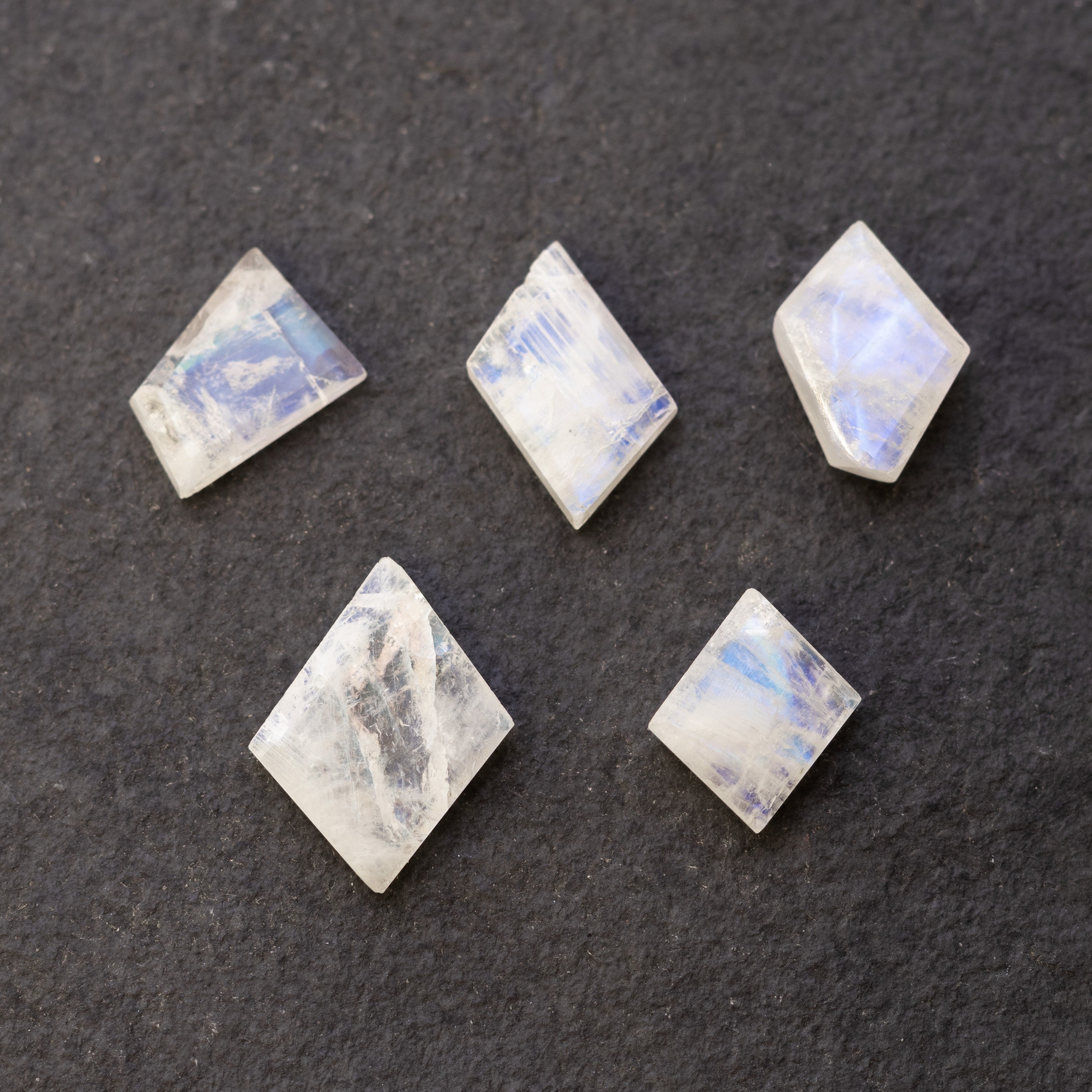 Rainbow Moonstone Freeform Slice Beads Approx 11mm