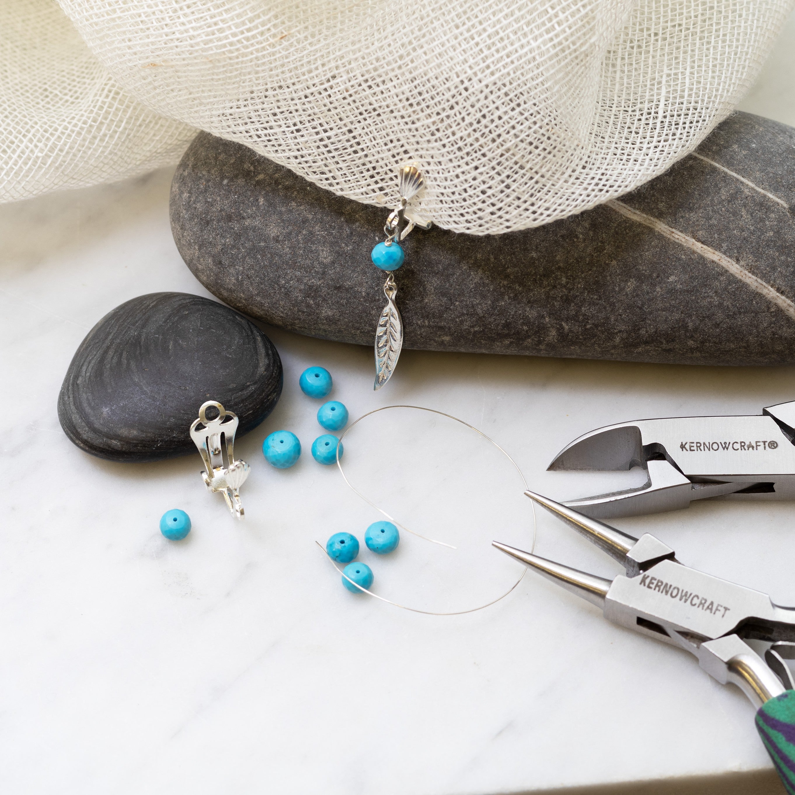 Plated Clip On Earrings With Loop Pair