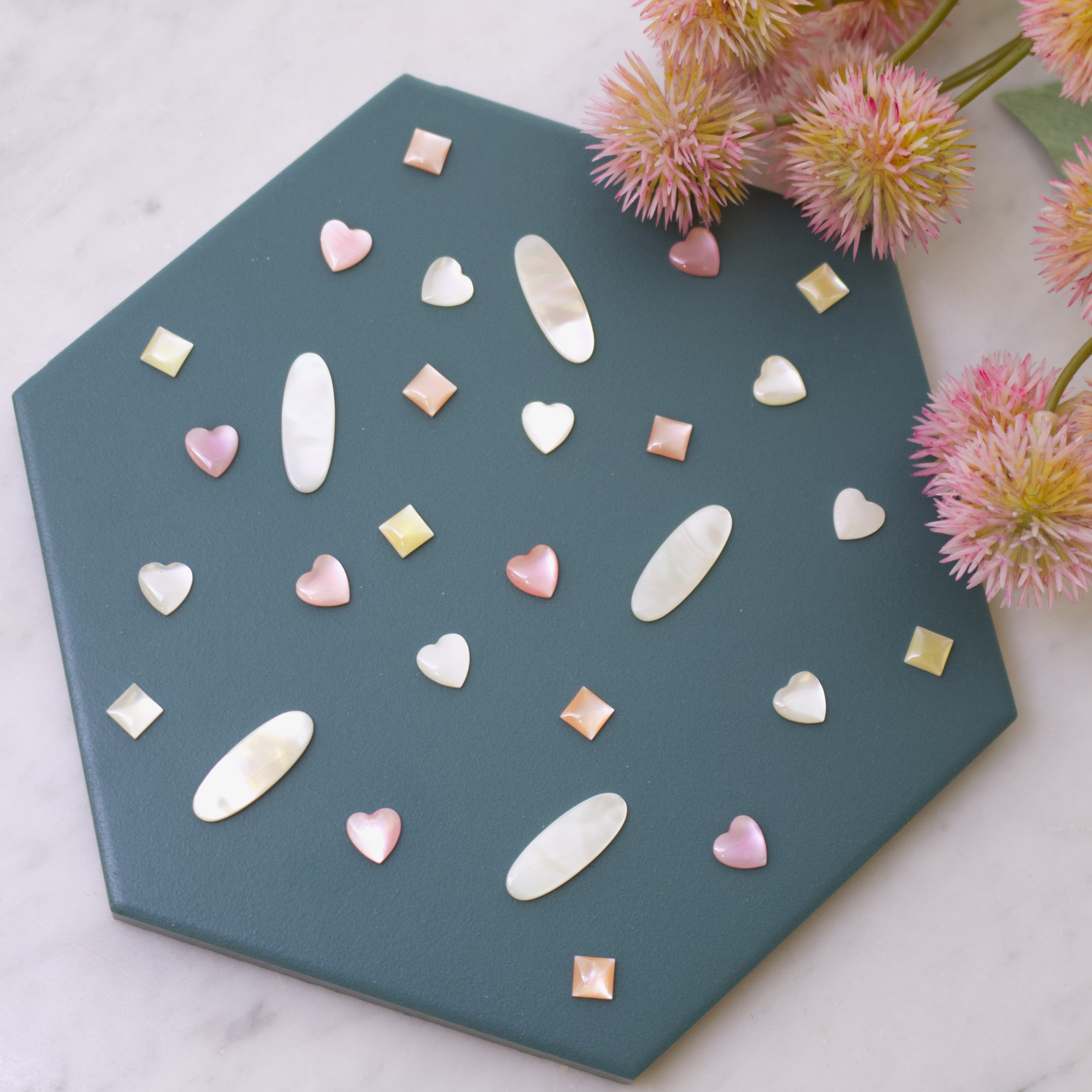 Pink Mother Of Pearl Cabochons