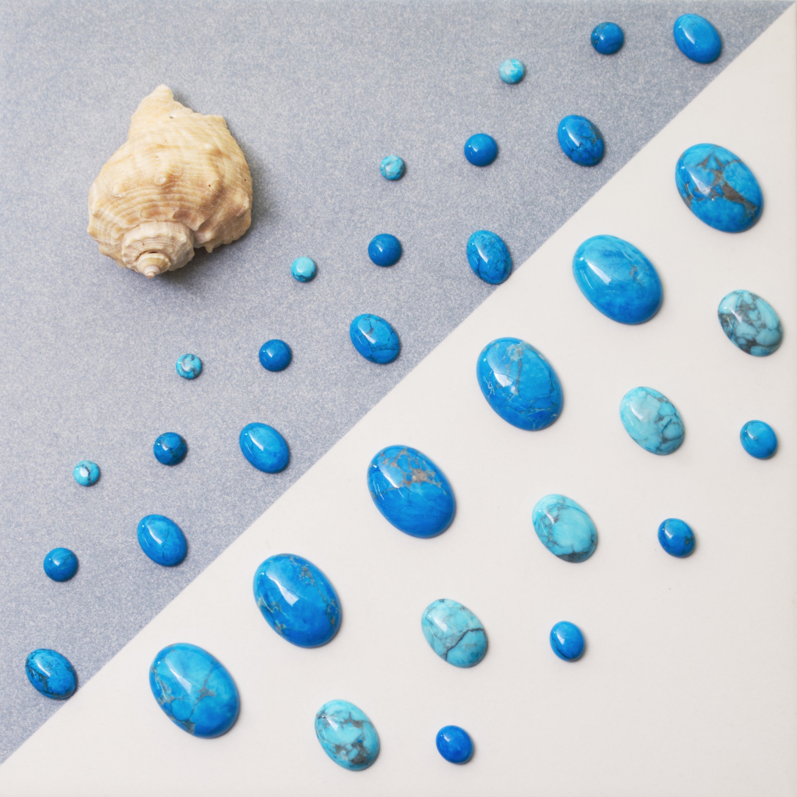 Turquoise Howlite Cabochons