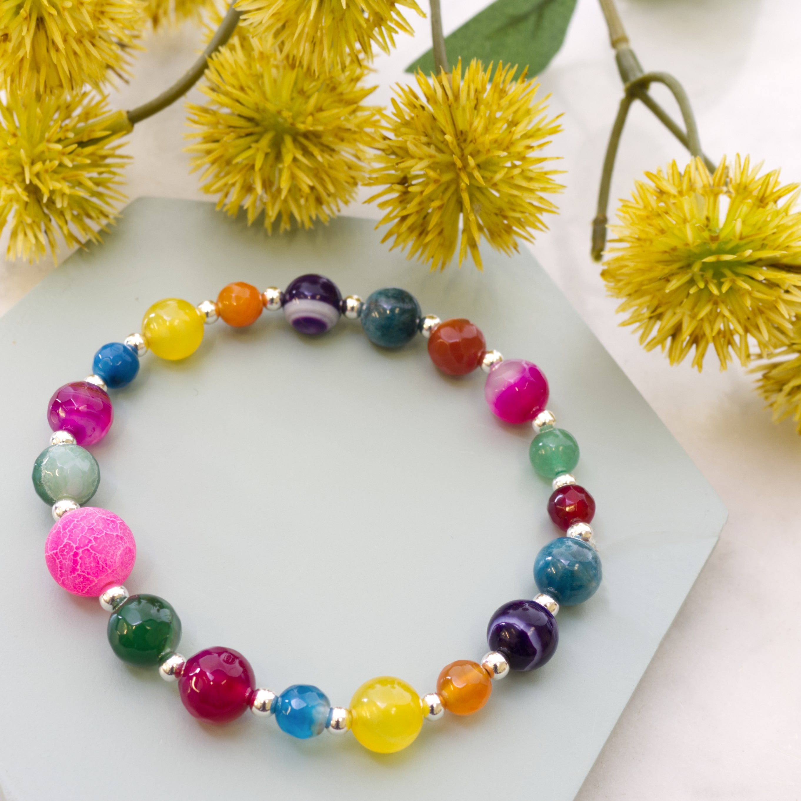 Colour Burst Mixed Gemstone Bead Pack Approx 25g