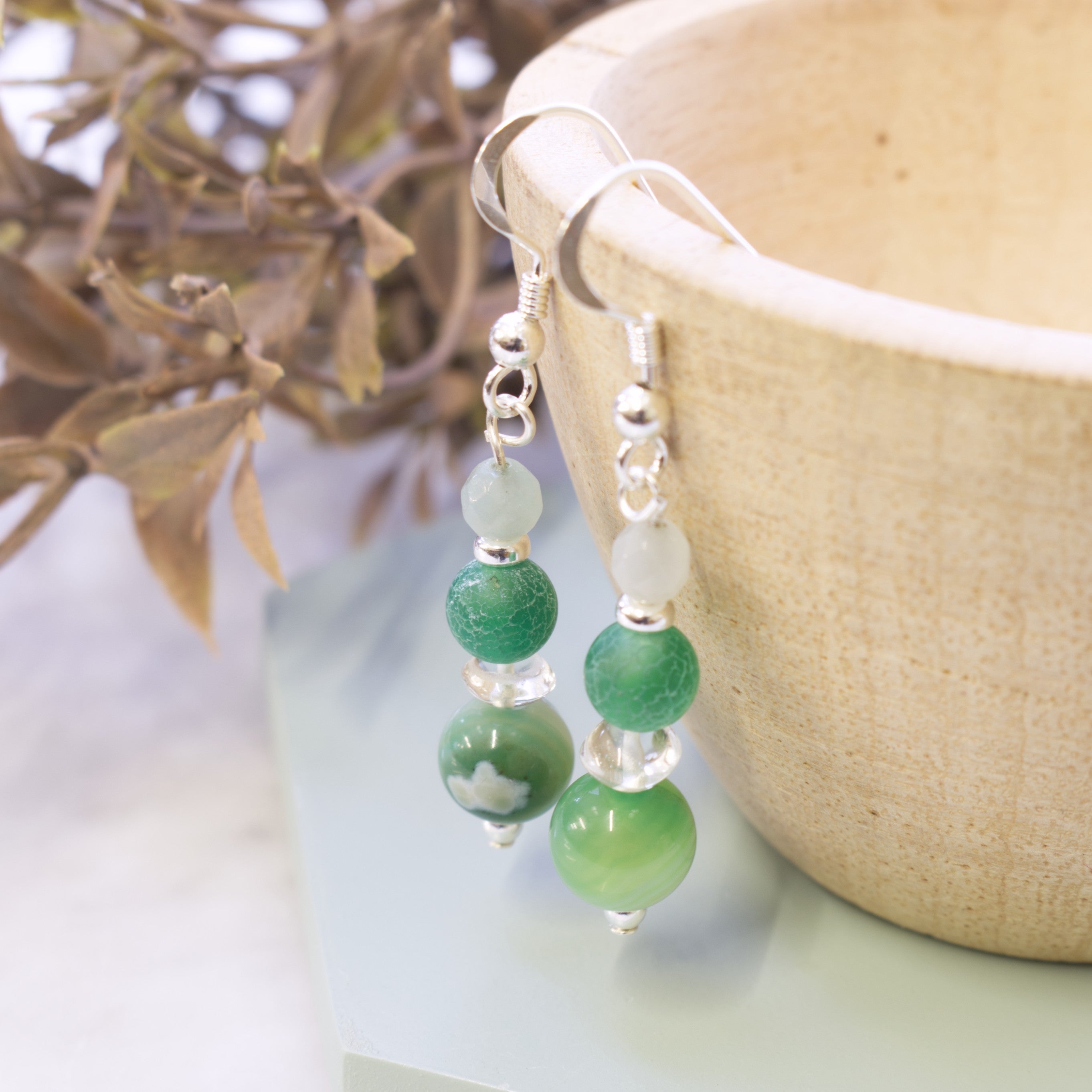 Sea Green Mixed Gemstone Bead Pack Approx 20g