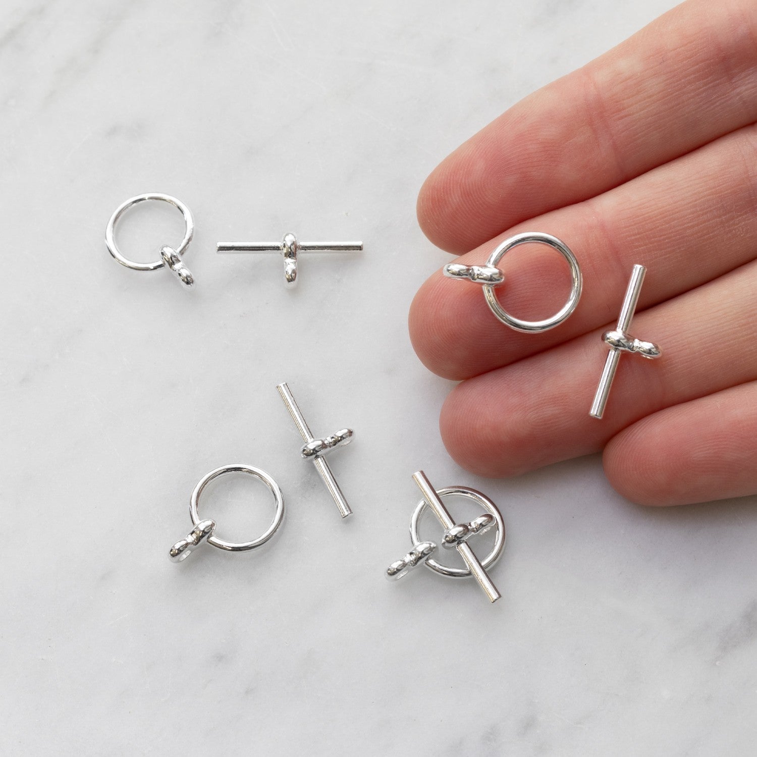 Silver Plated Toggle Clasp