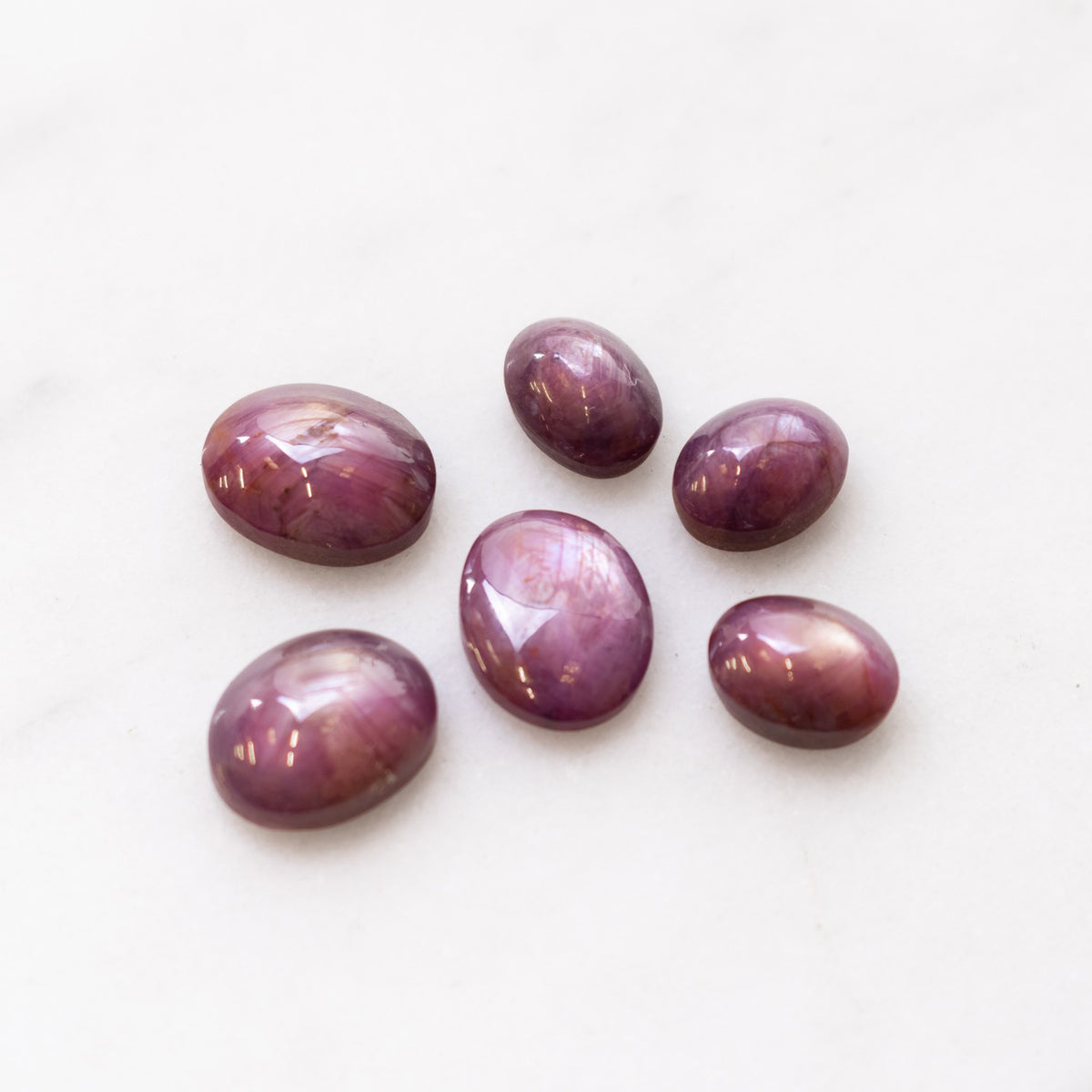 Ruby Star Cabochon Stones | Kernowcraft | Kernowcraft