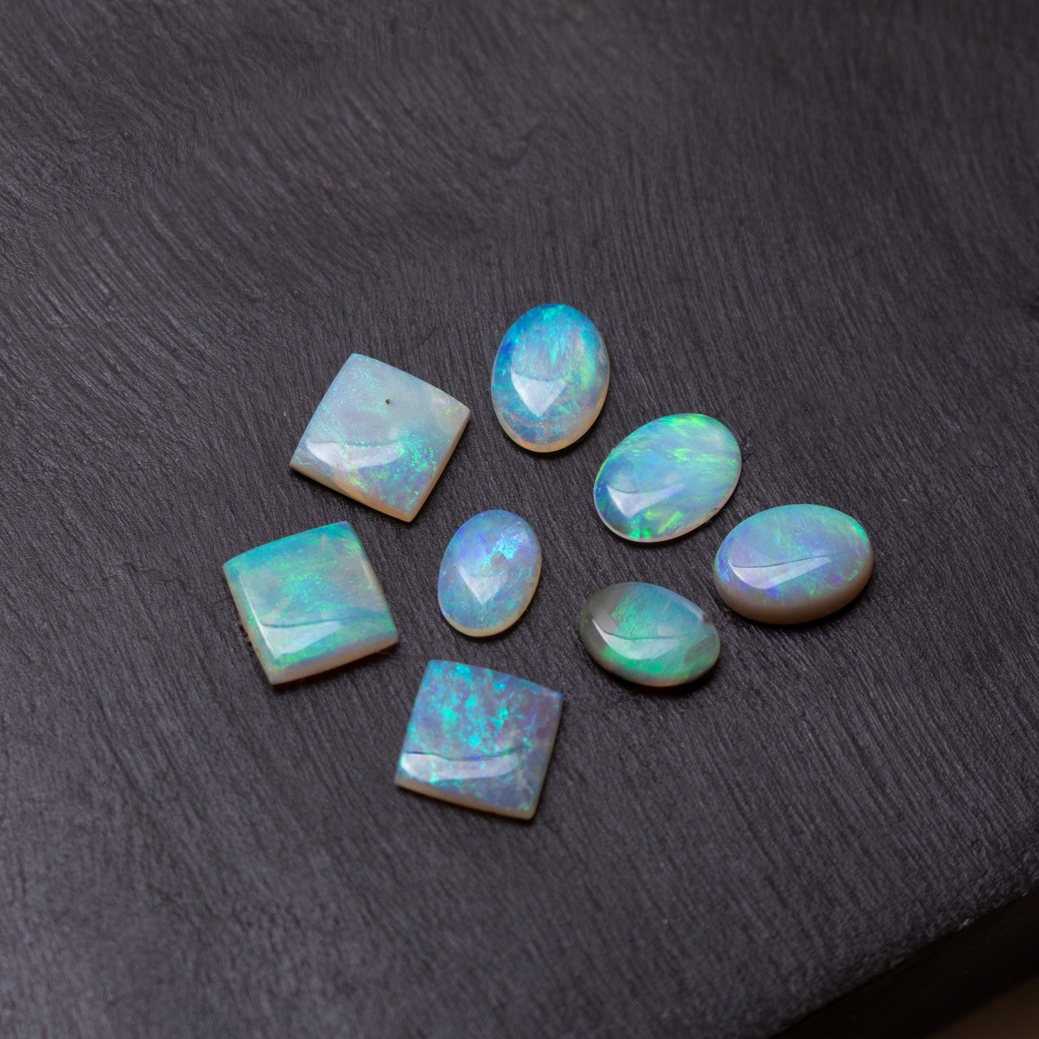 Australian Lightning Ridge Opal Cabochons Blue/Green