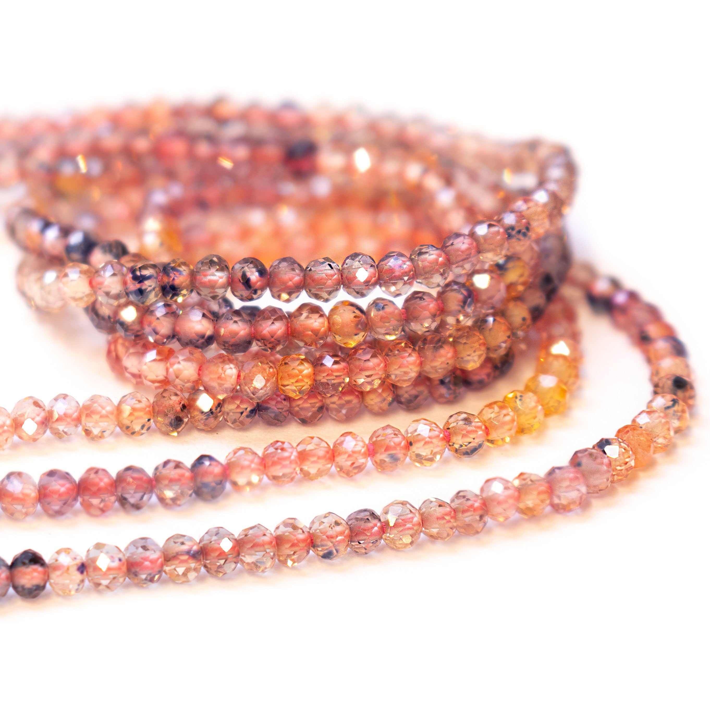 Spinel Micro Faceted Rondelle Beads Approx 2mm