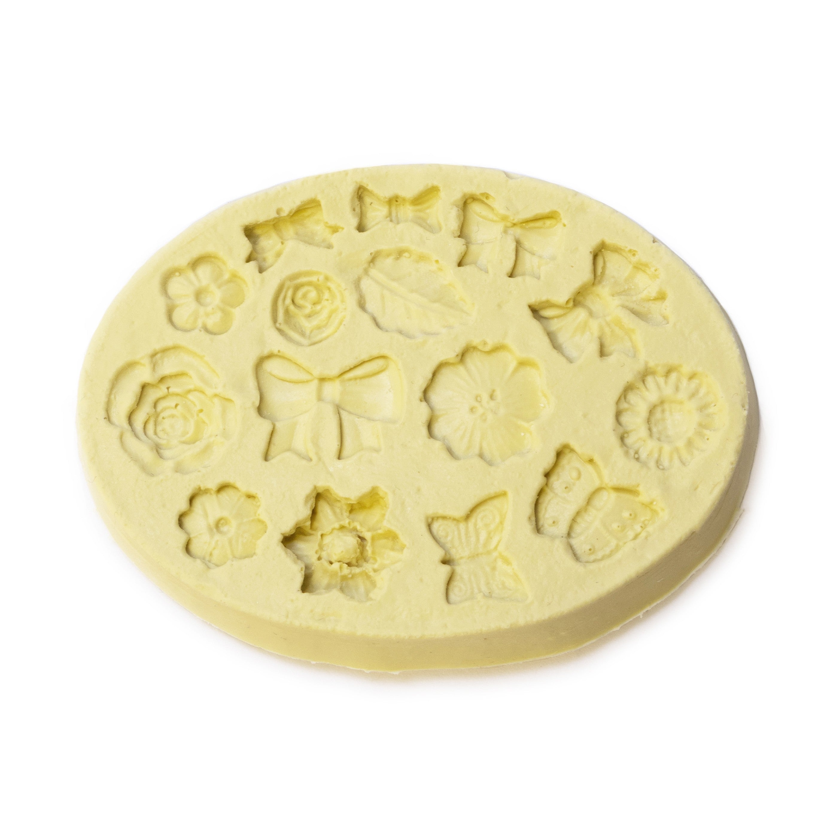 Mini Flower Leaf Butterfly And Bow Metal Clay Mould