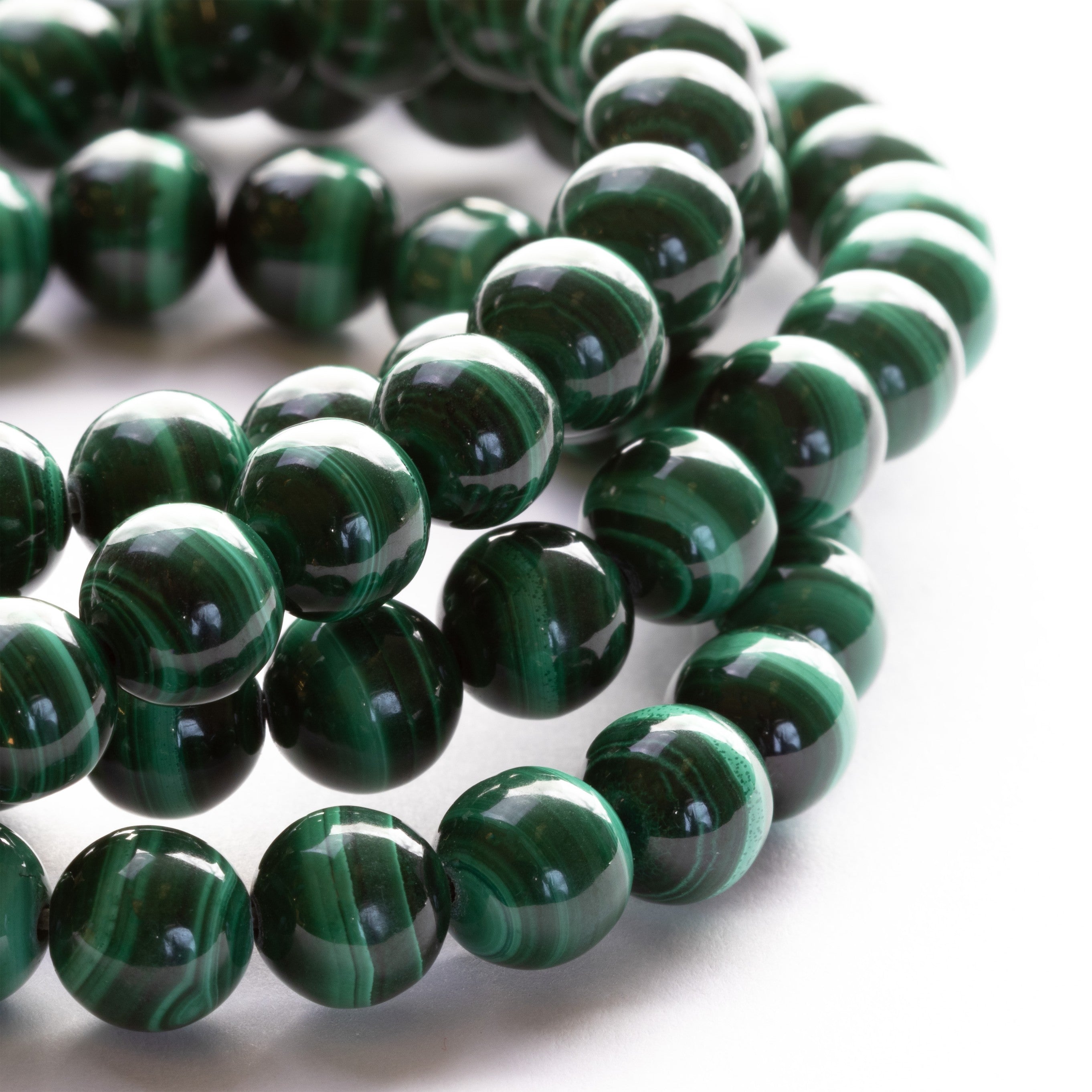 Malachite Round Beads