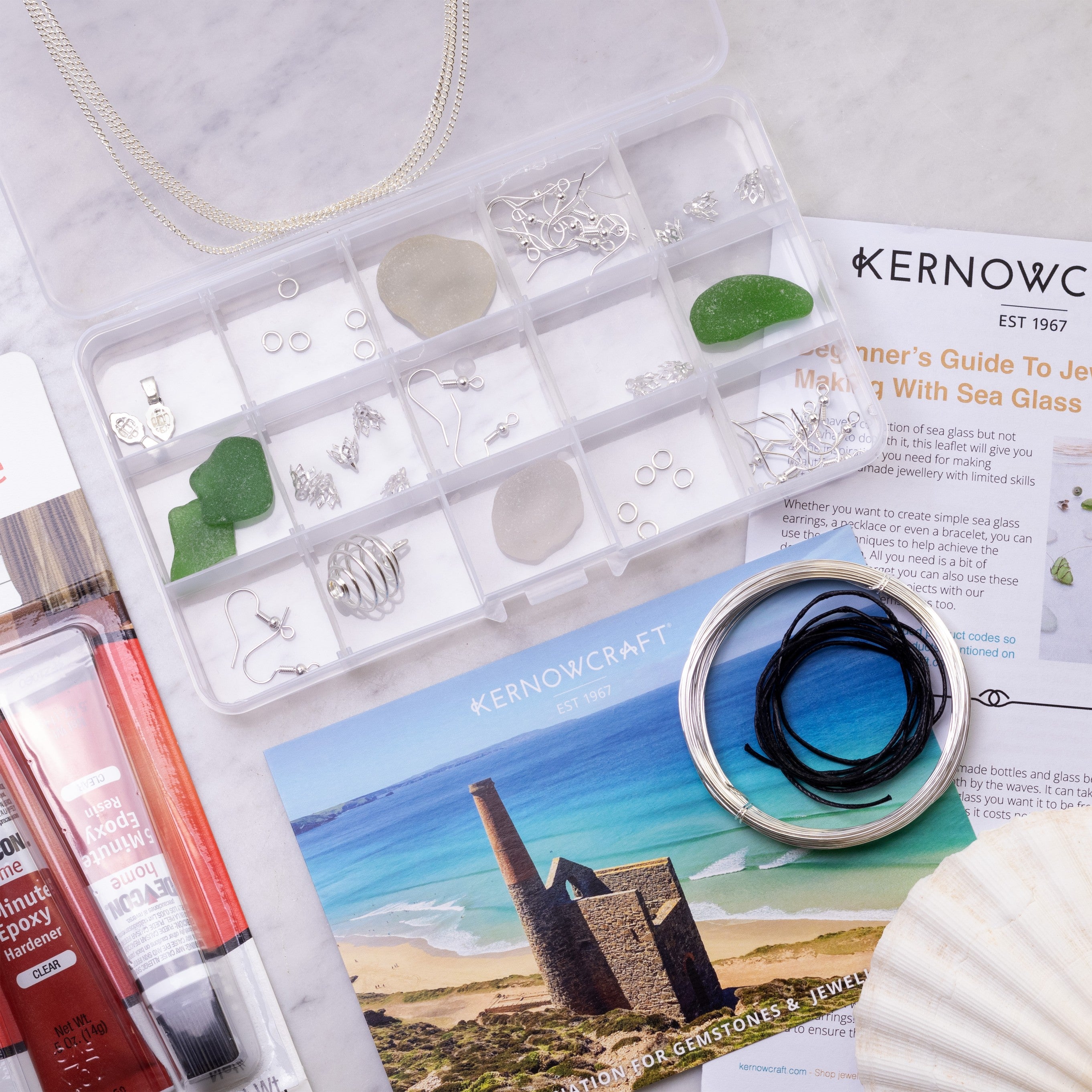 Beginner's Sea Glass Jewellery Making Kit