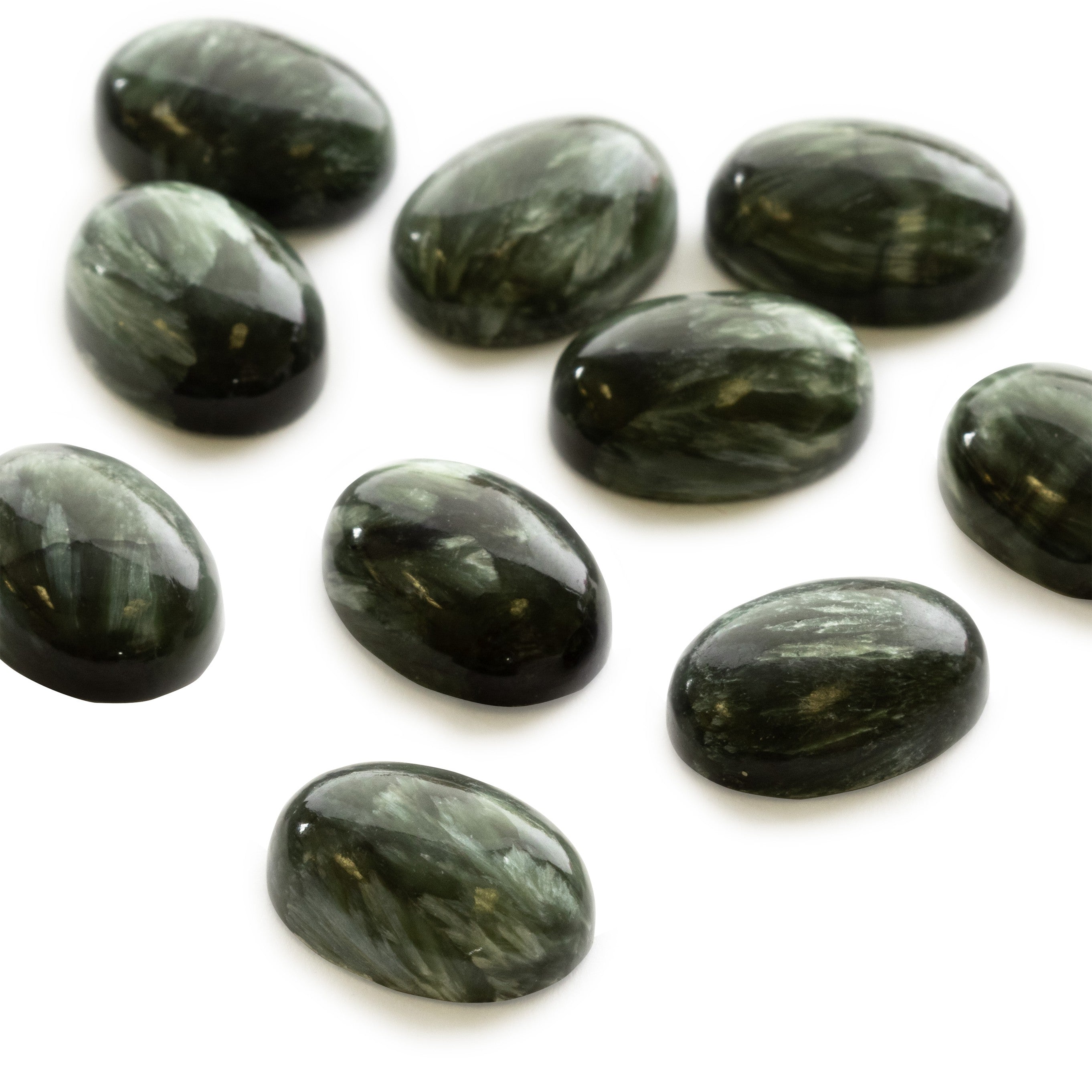 Seraphinite Cabochons Approx 18x13mm
