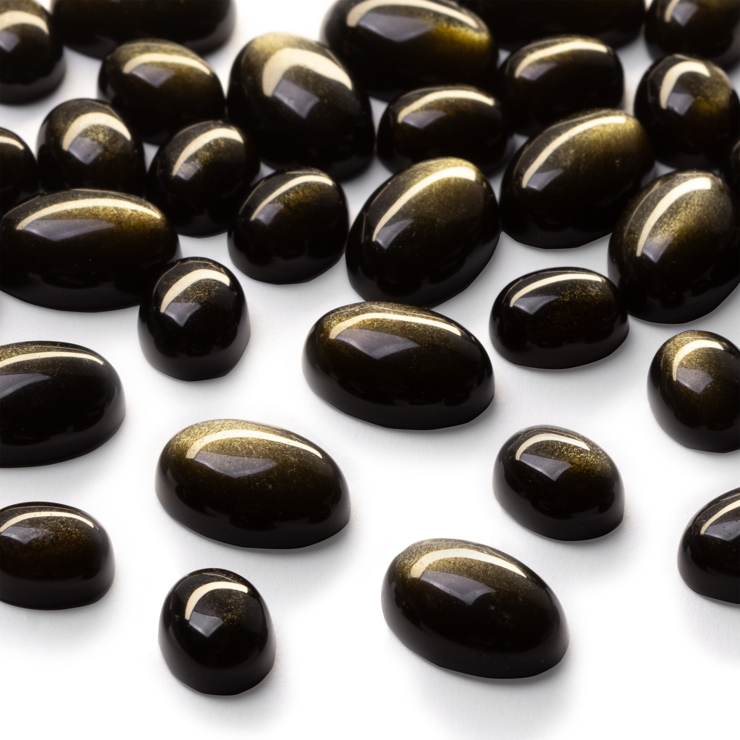 Gold Obsidian Cabochons