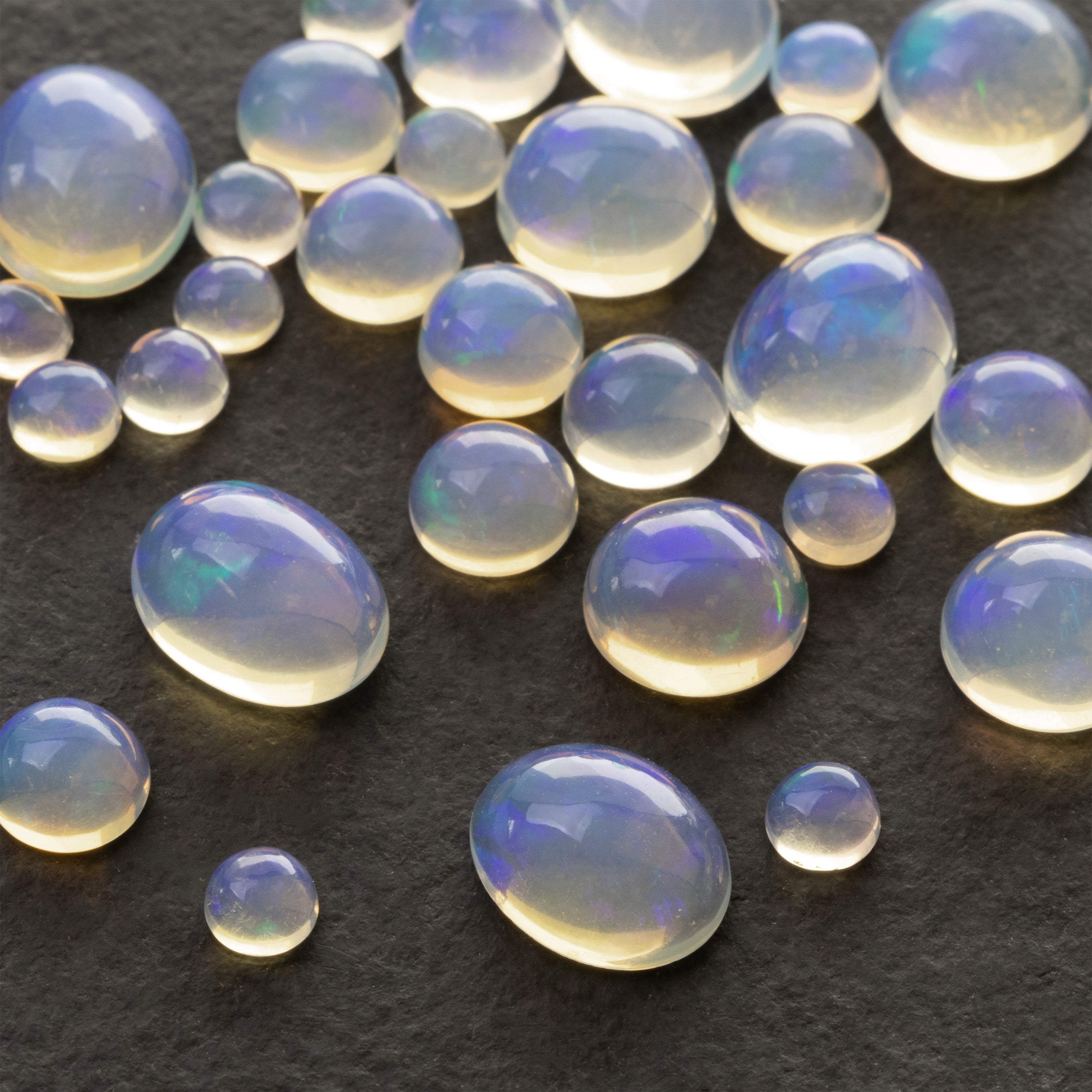 Ethiopian Opal Blue Cabochons