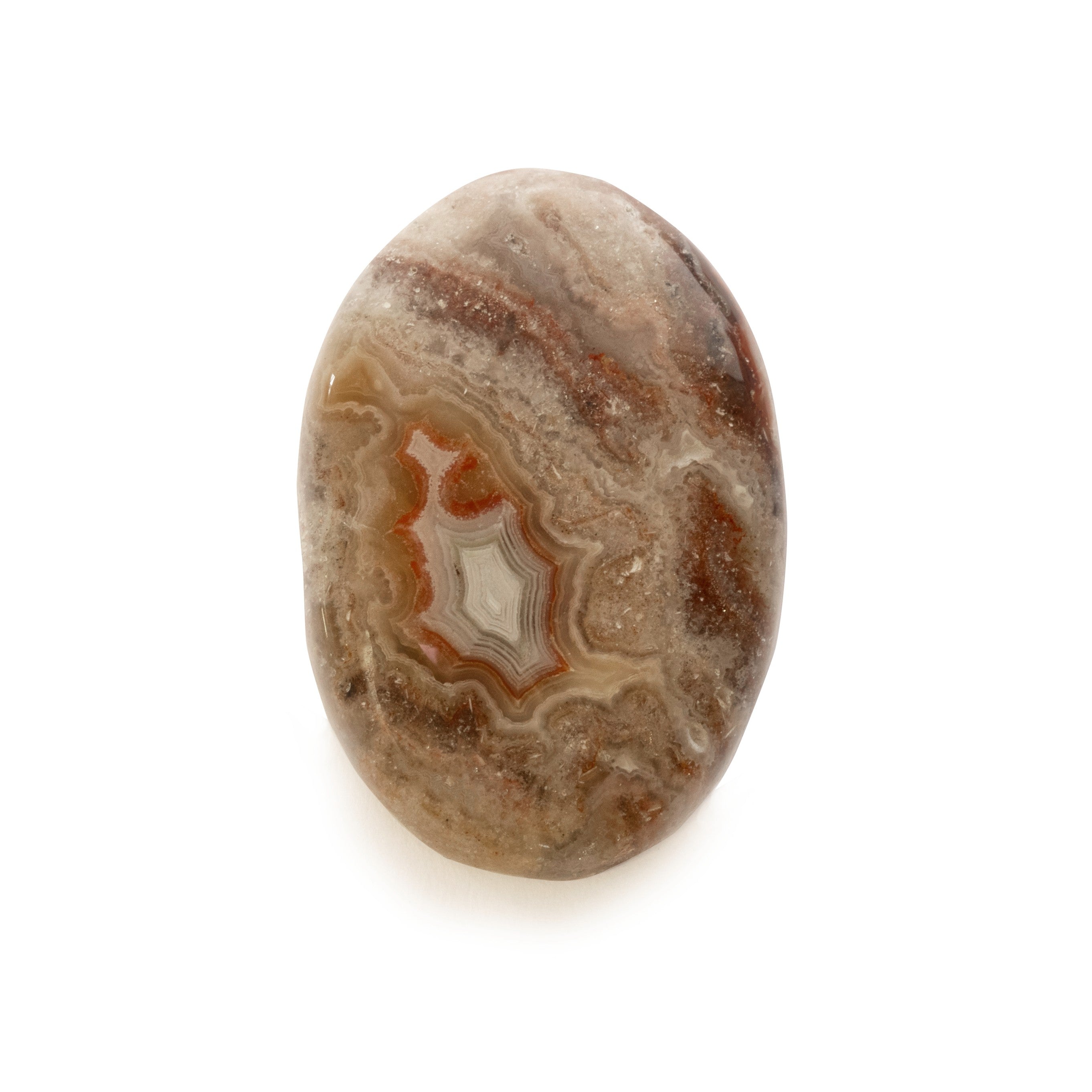 Crazy Lace Agate Freeform Cabochon Approx 34x23mm
