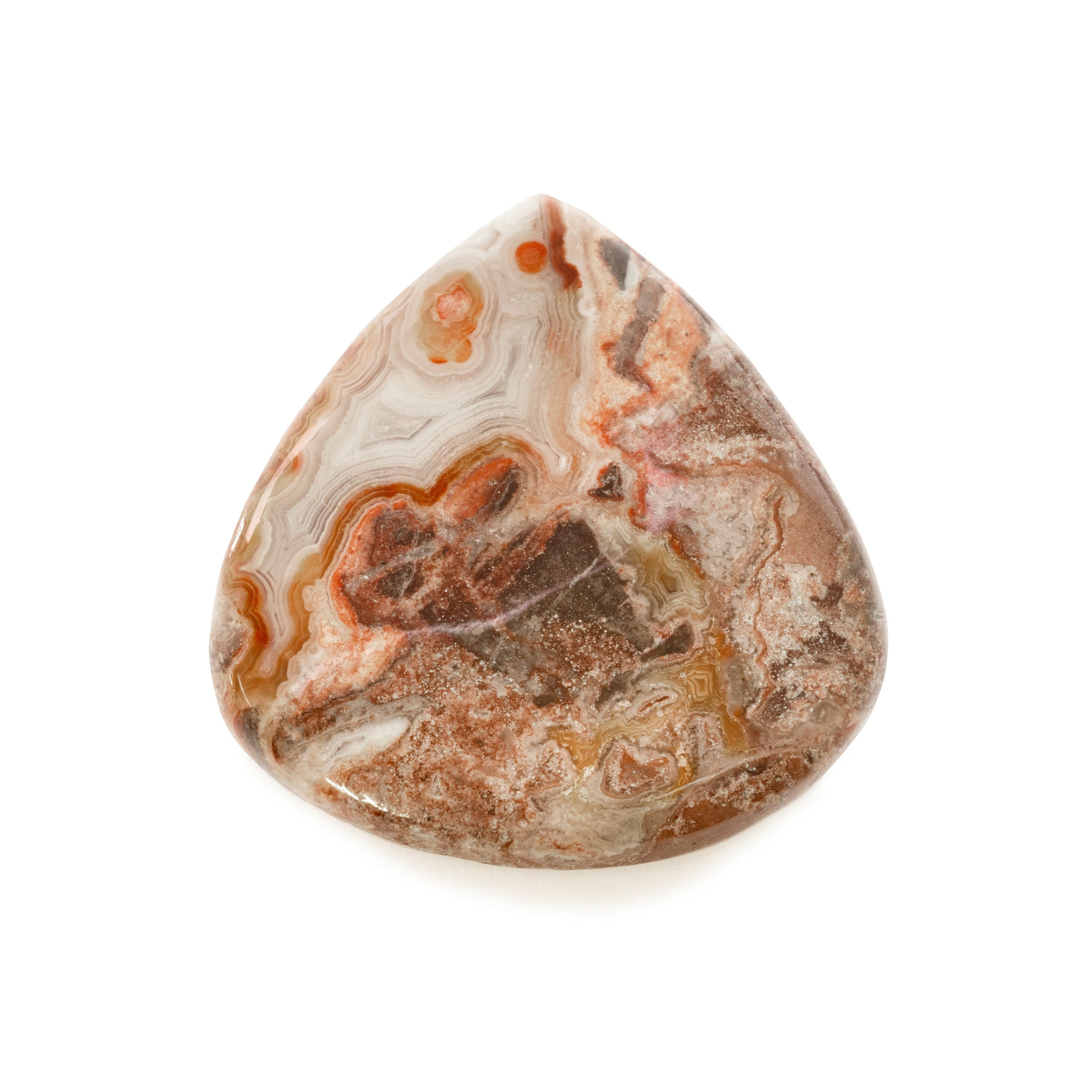 Crazy Lace Agate Freeform Cabochon Approx 40x39mm