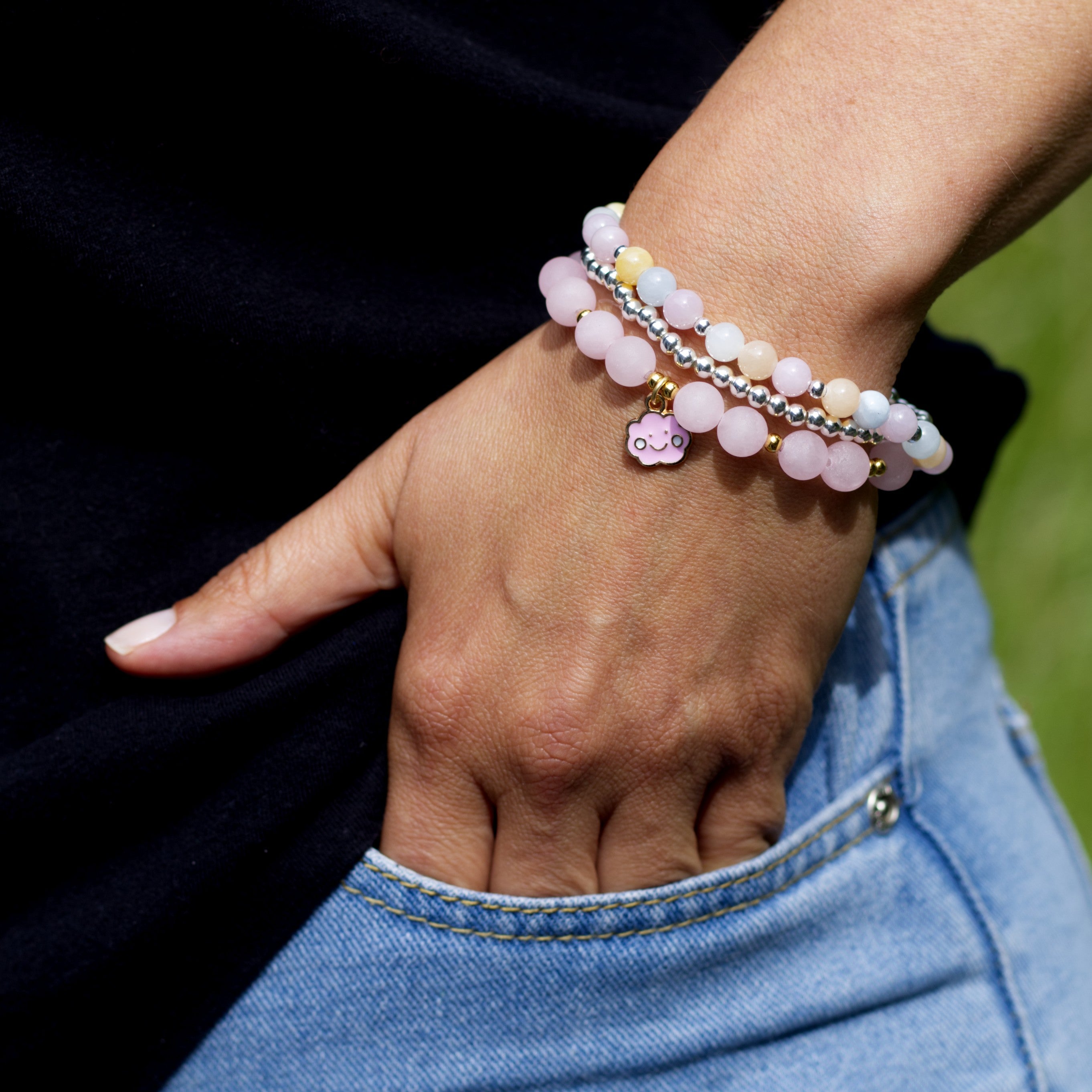Children's Bracelets Making Kit Pastel Set Of 3