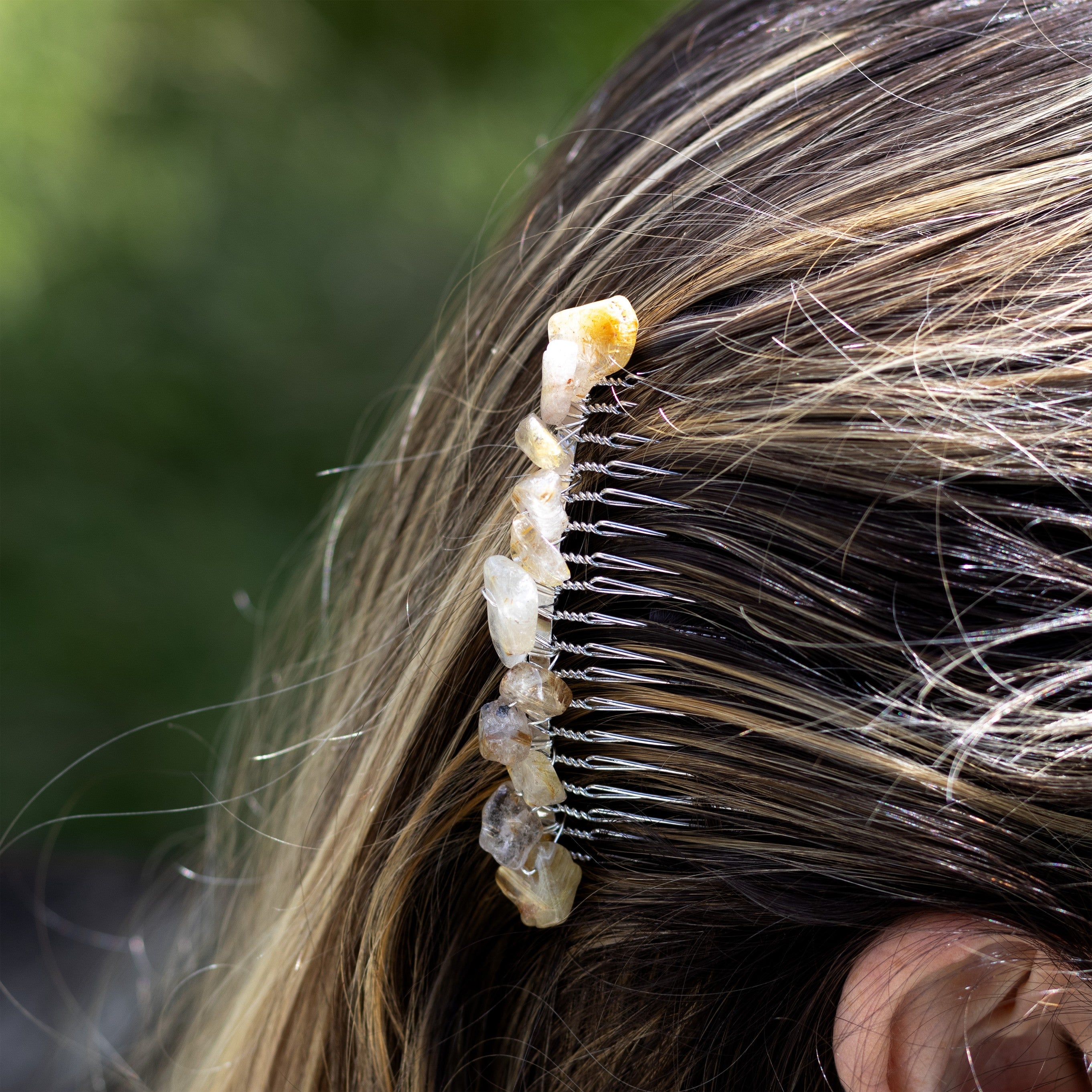 Rhodium Plated Hair Comb
