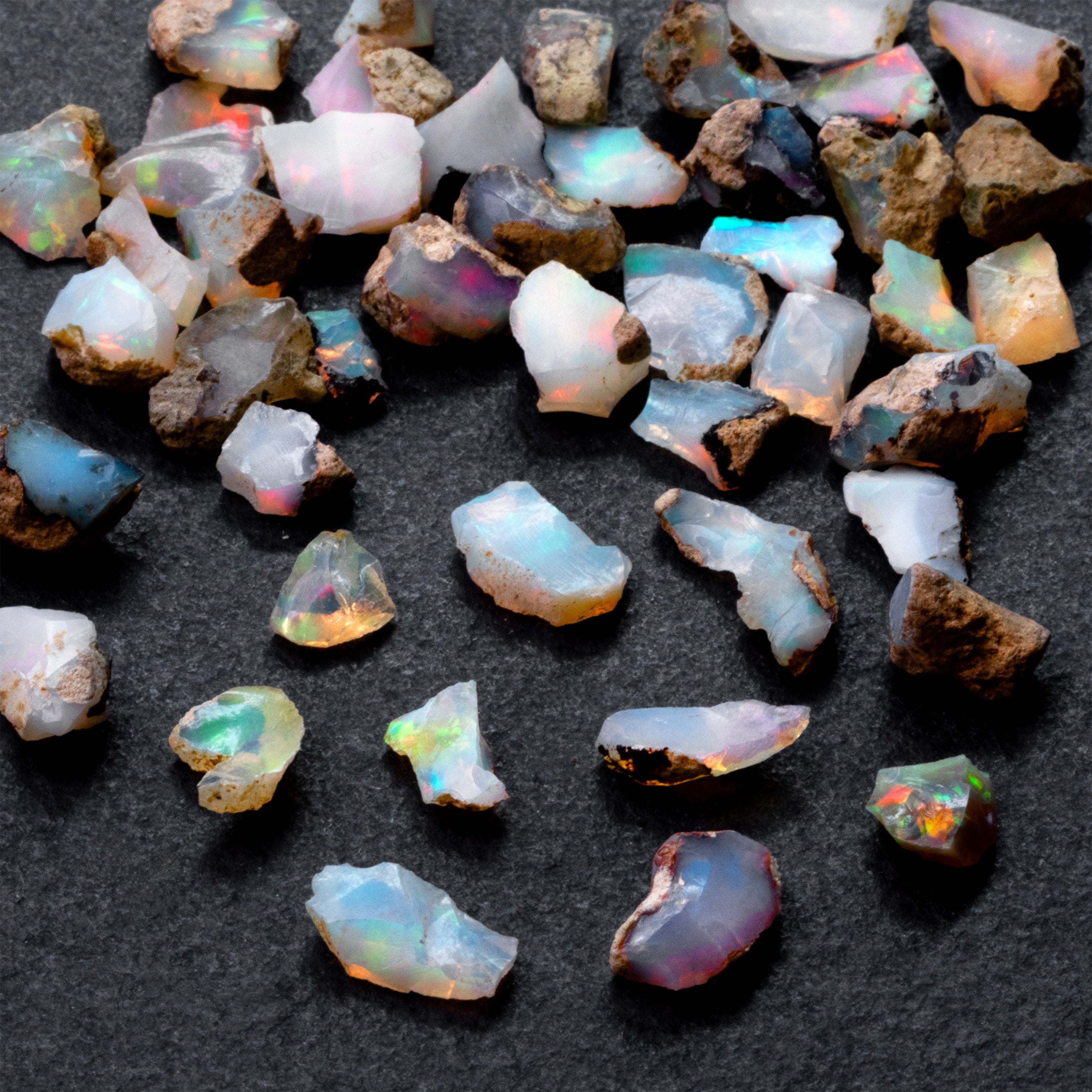 Natural Ethiopian Opal Rough Nuggets Undrilled