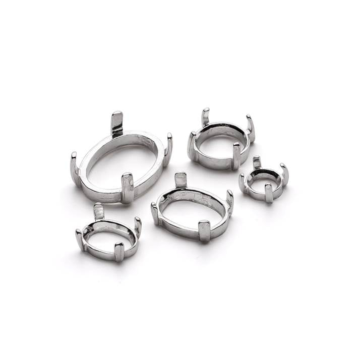 Sterling Silver Claw Settings For Cabochon Stones