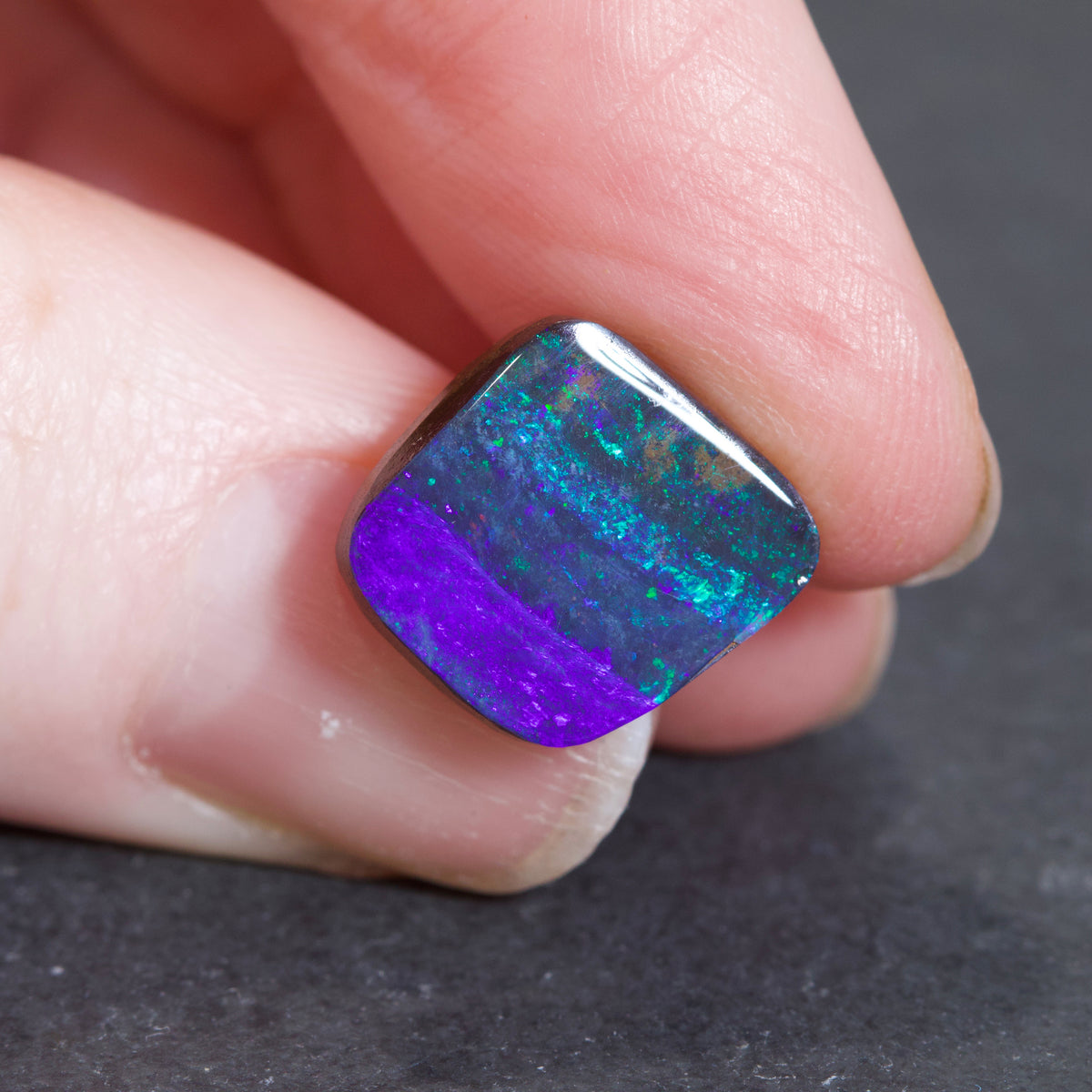 Australian Boulder Freeform Opal Cabochon 12x12mm