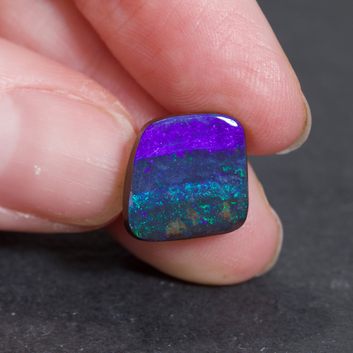 Australian Boulder Freeform Opal Cabochon 12x12mm