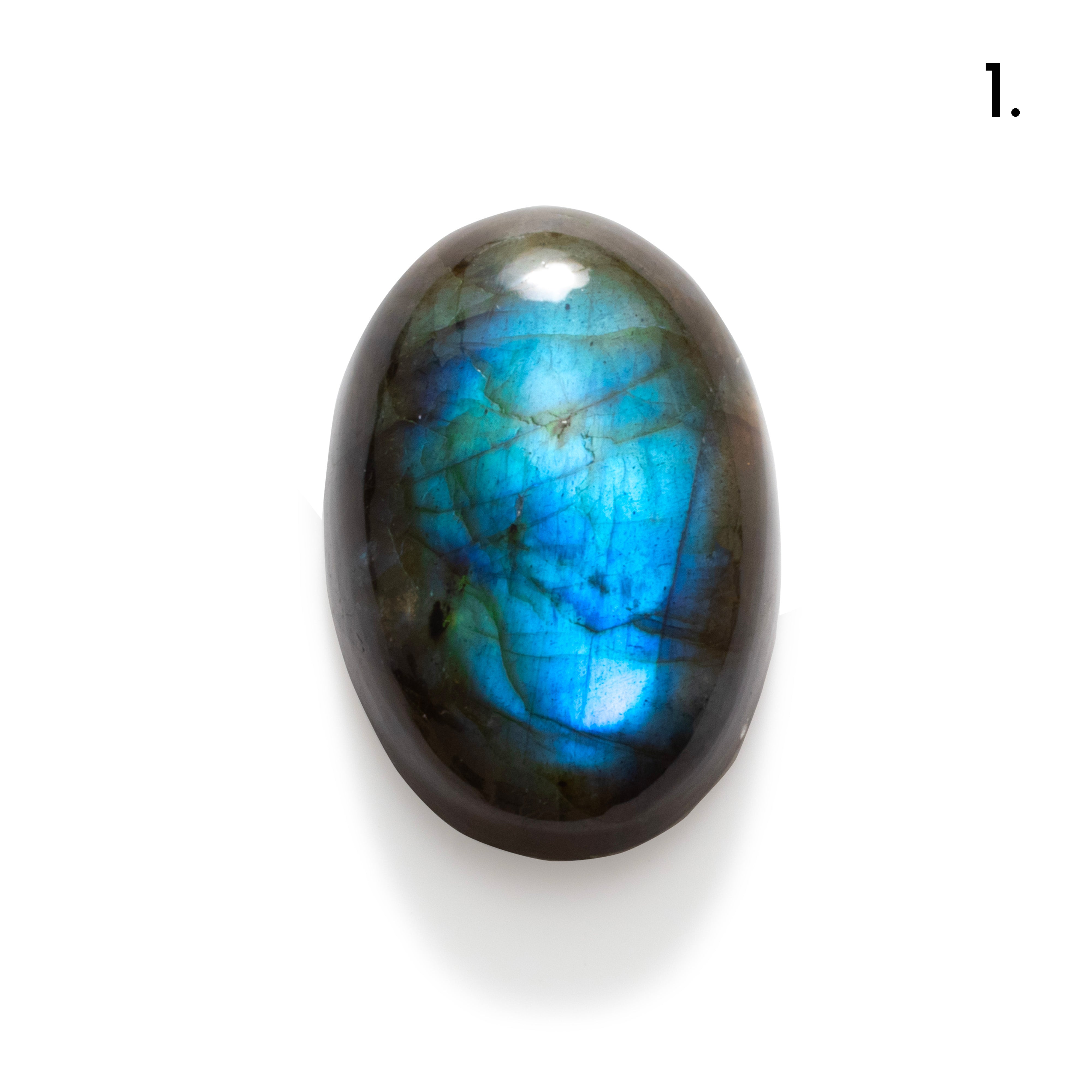 Blue Flash Labradorite Freeform Cabochons