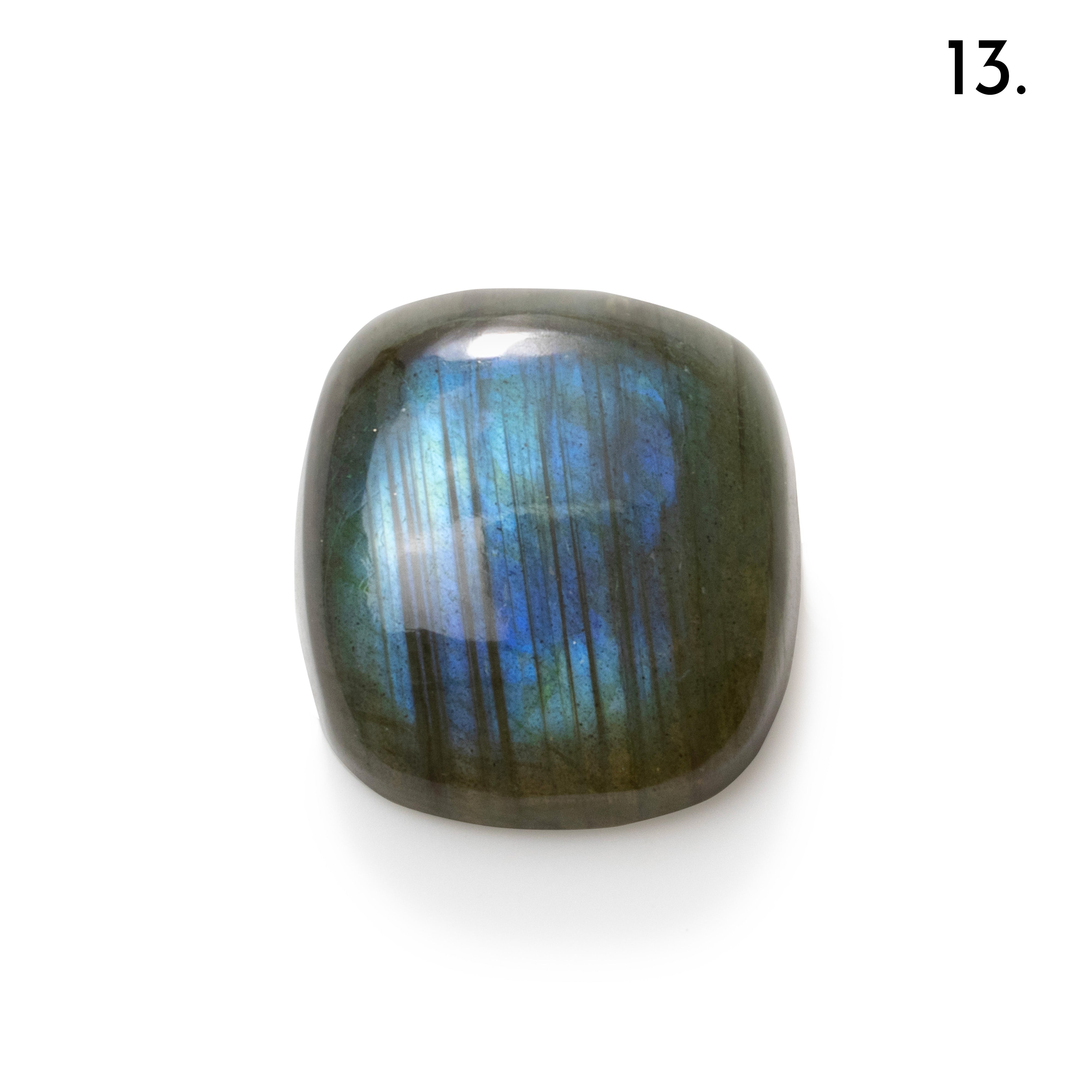 Blue Flash Labradorite Freeform Cabochons