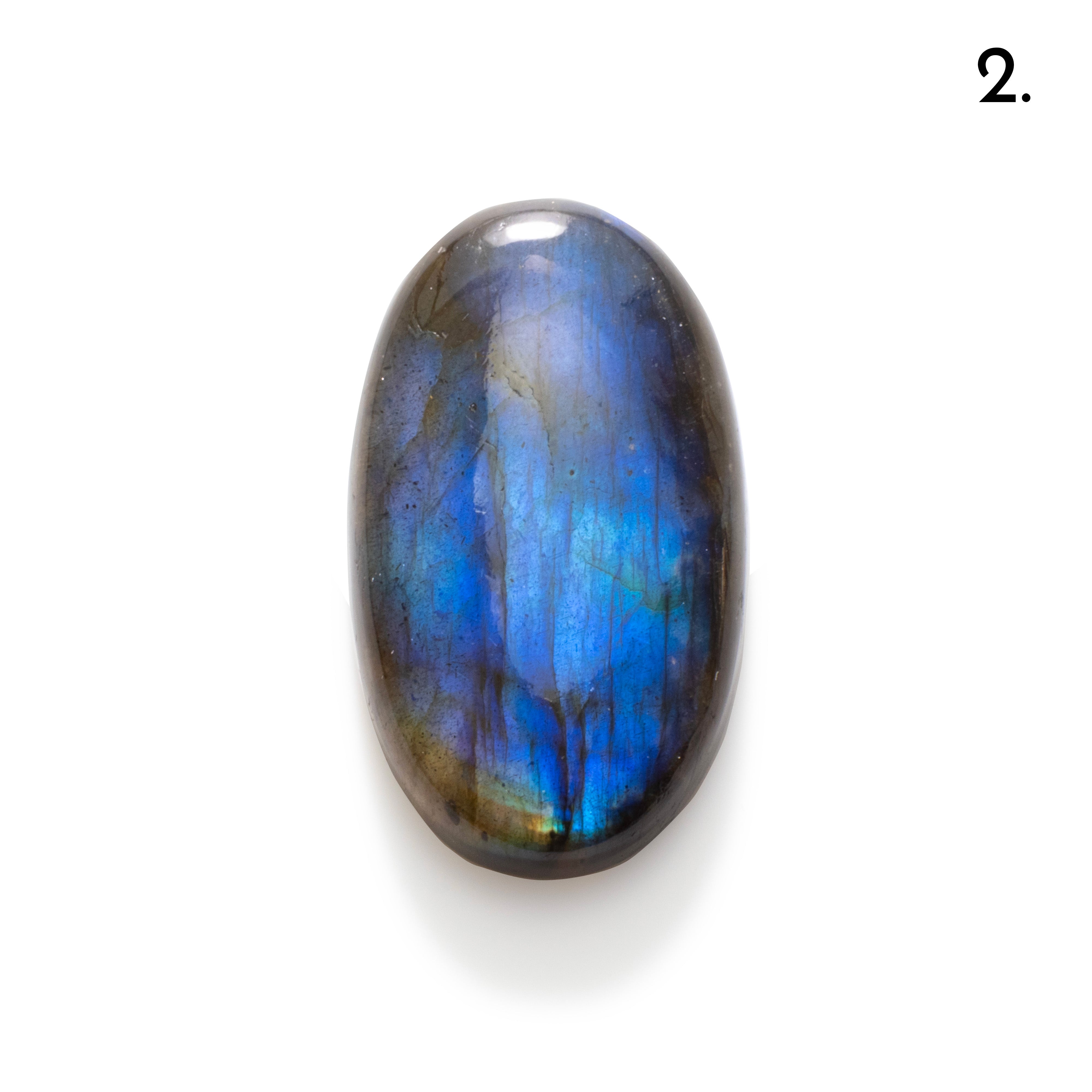 Blue Flash Labradorite Freeform Cabochons