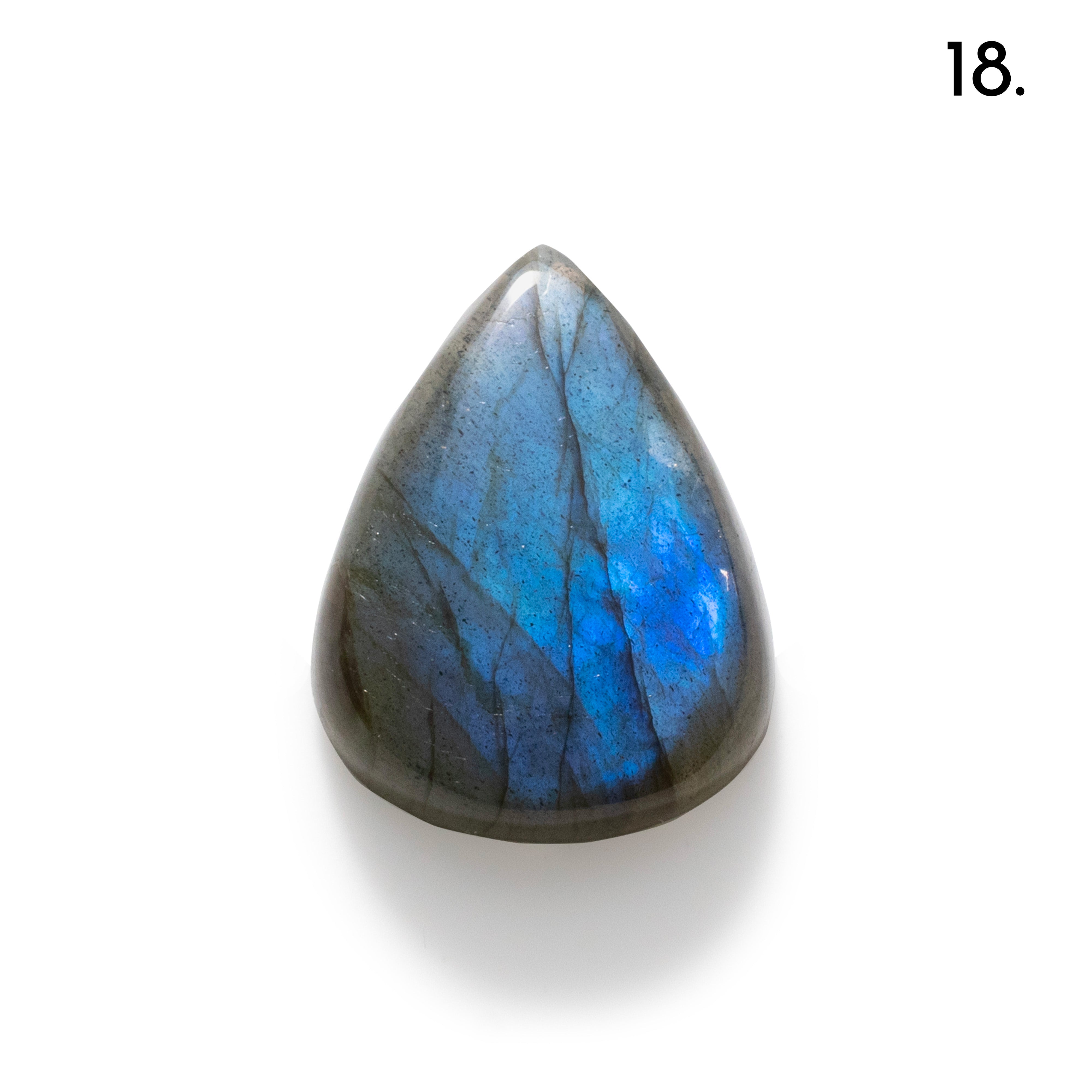Blue Flash Labradorite Freeform Cabochons