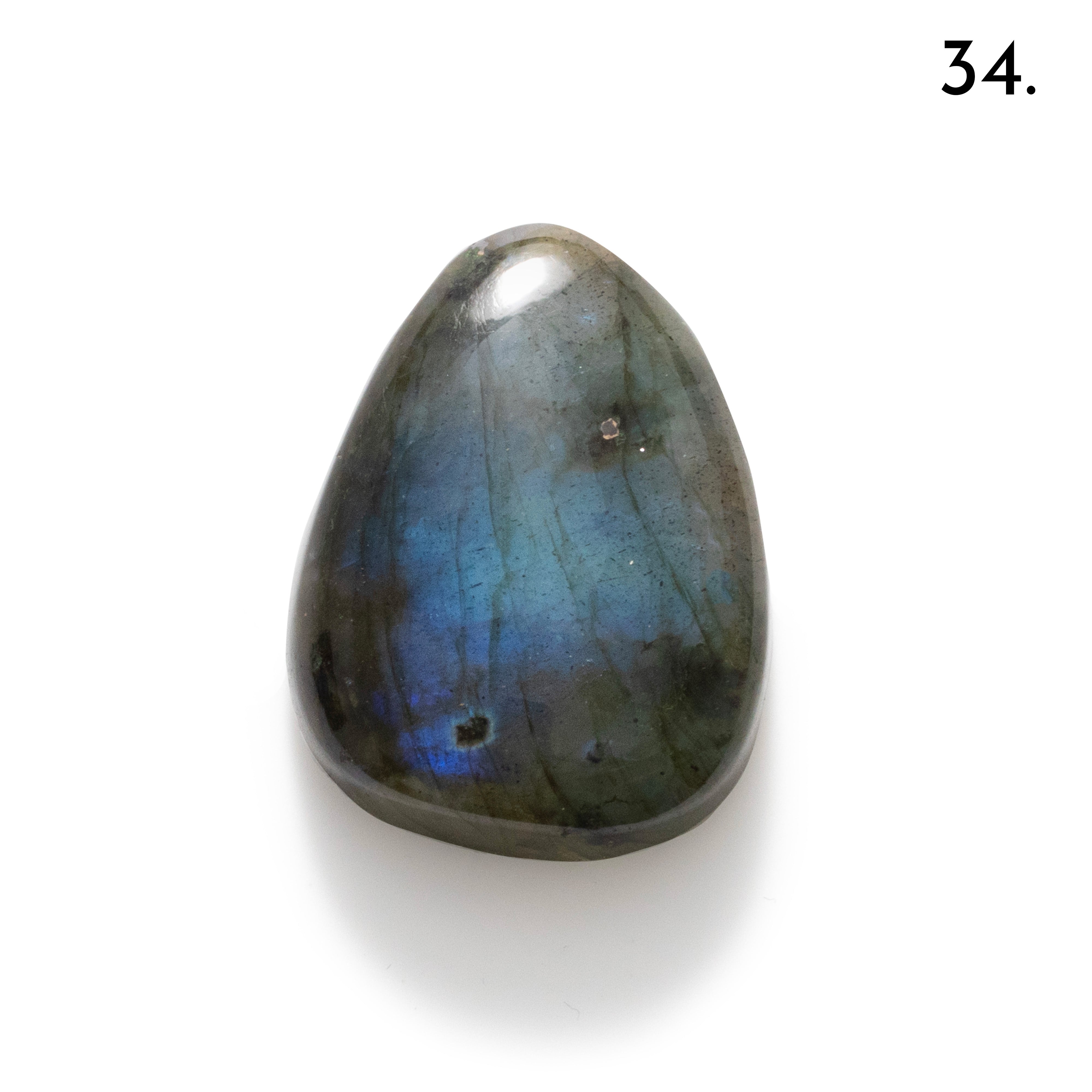 Blue Flash Labradorite Freeform Cabochons