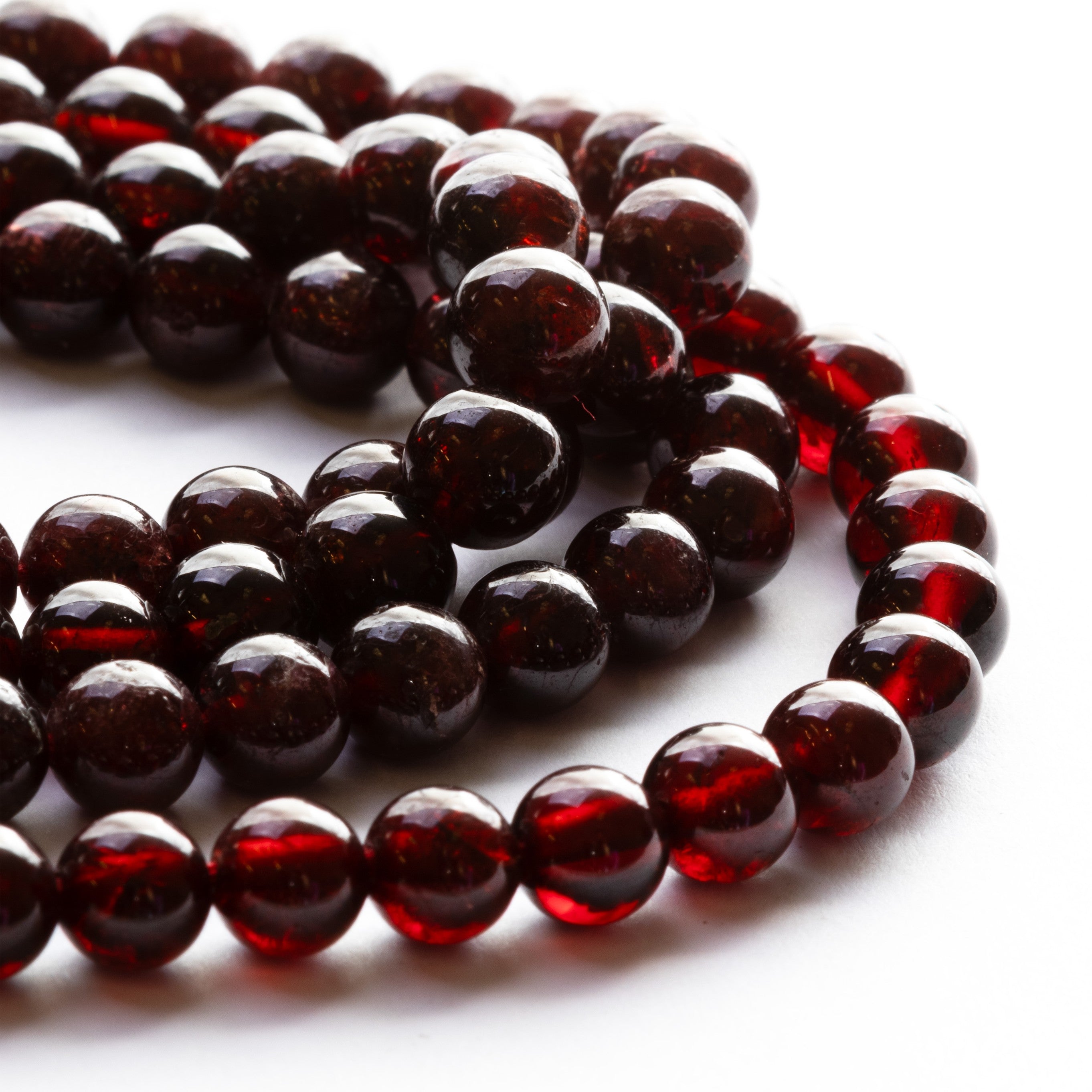 Garnet Round Beads