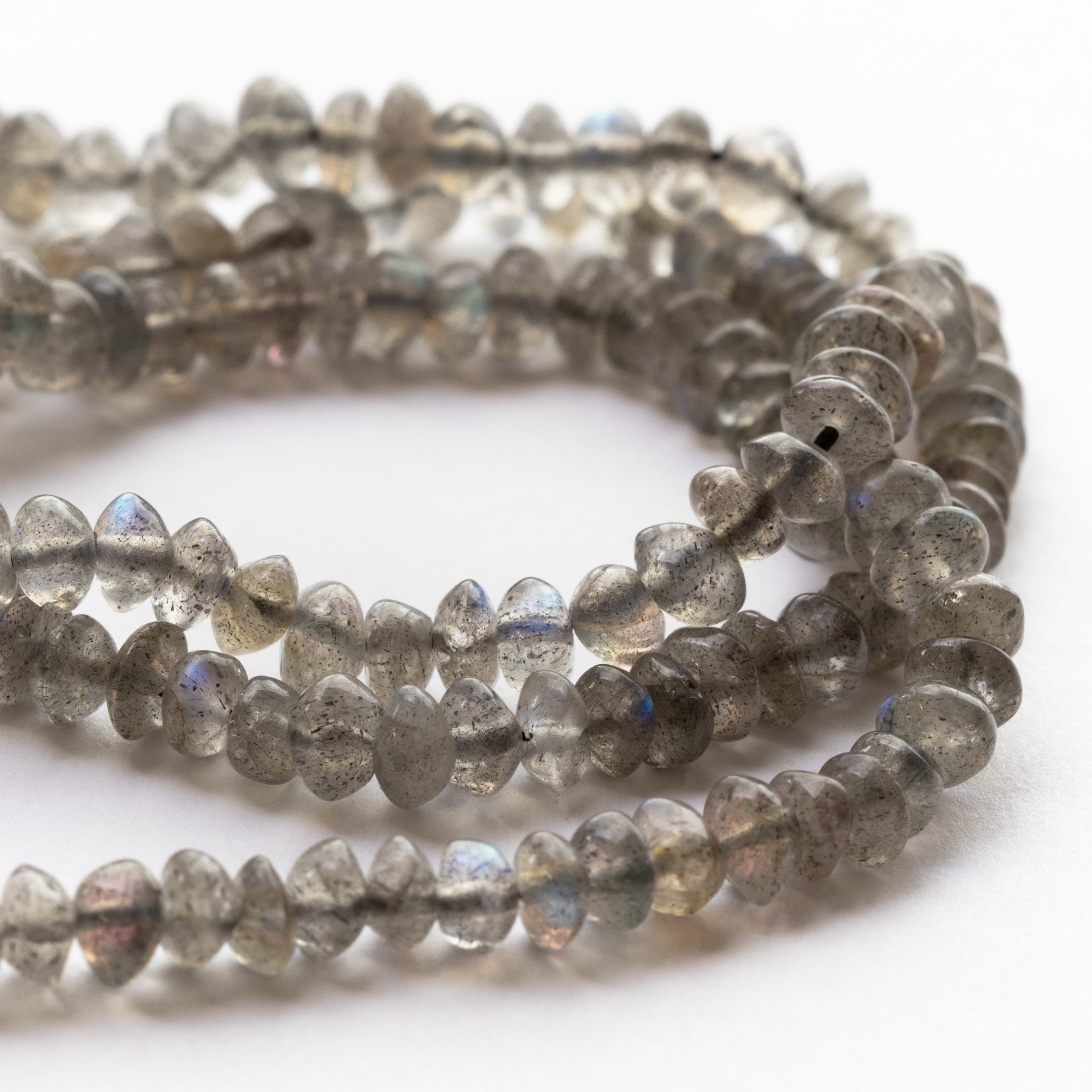 Labradorite Rondelle Beads Approx 4mm
