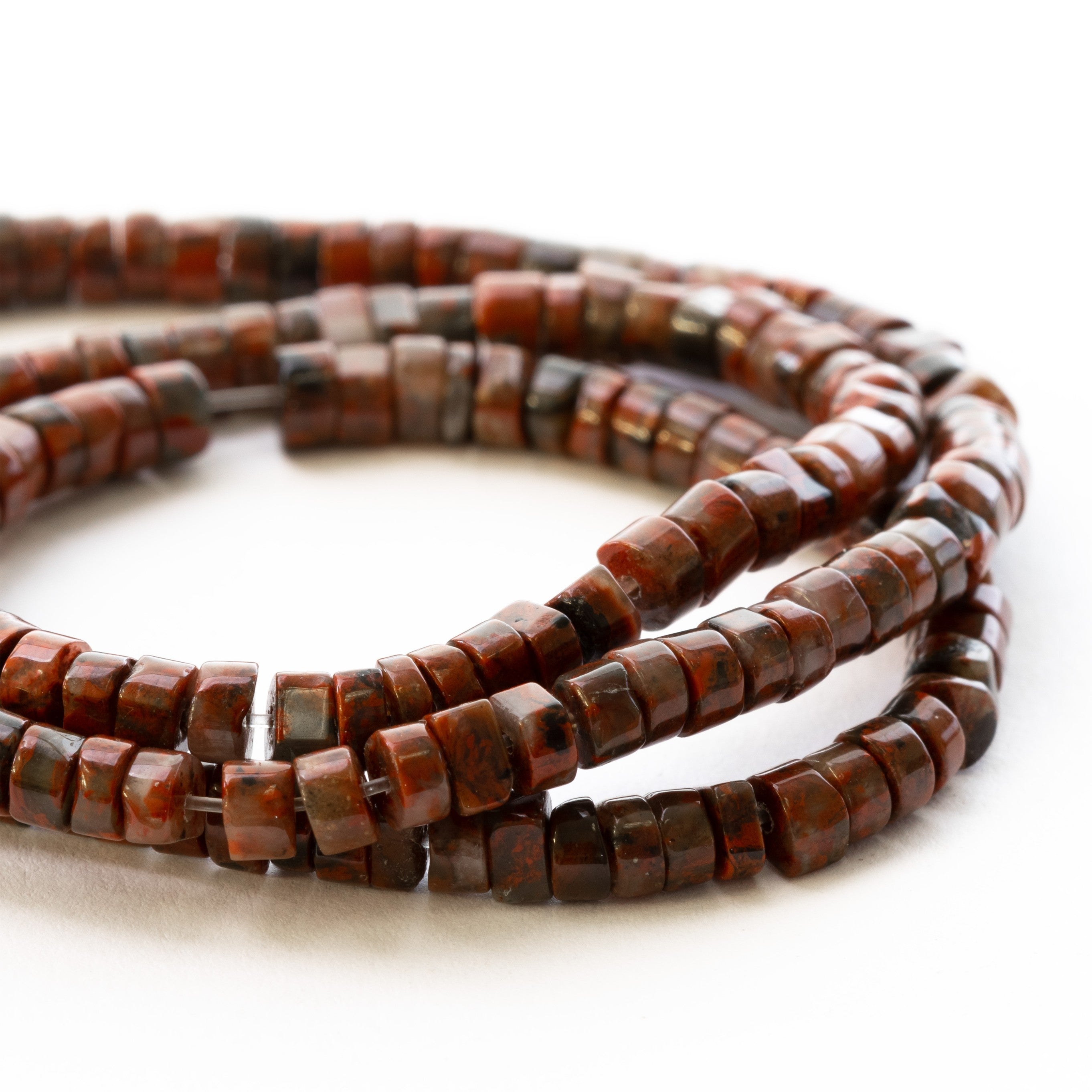 Brecciated Jasper Heishi Beads Approx 4x2mm