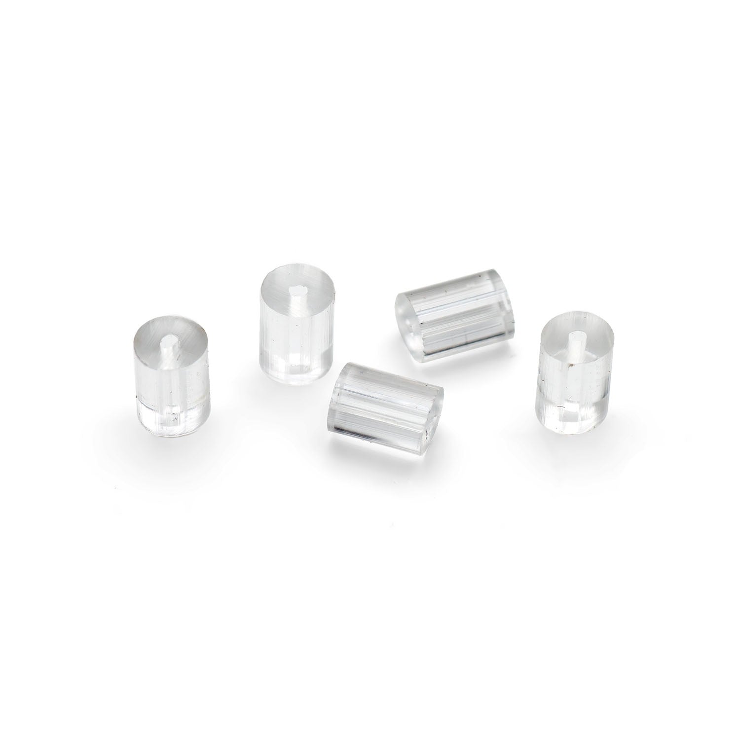 Clear Plastic Earwire Stoppers Pack Of Approx 100