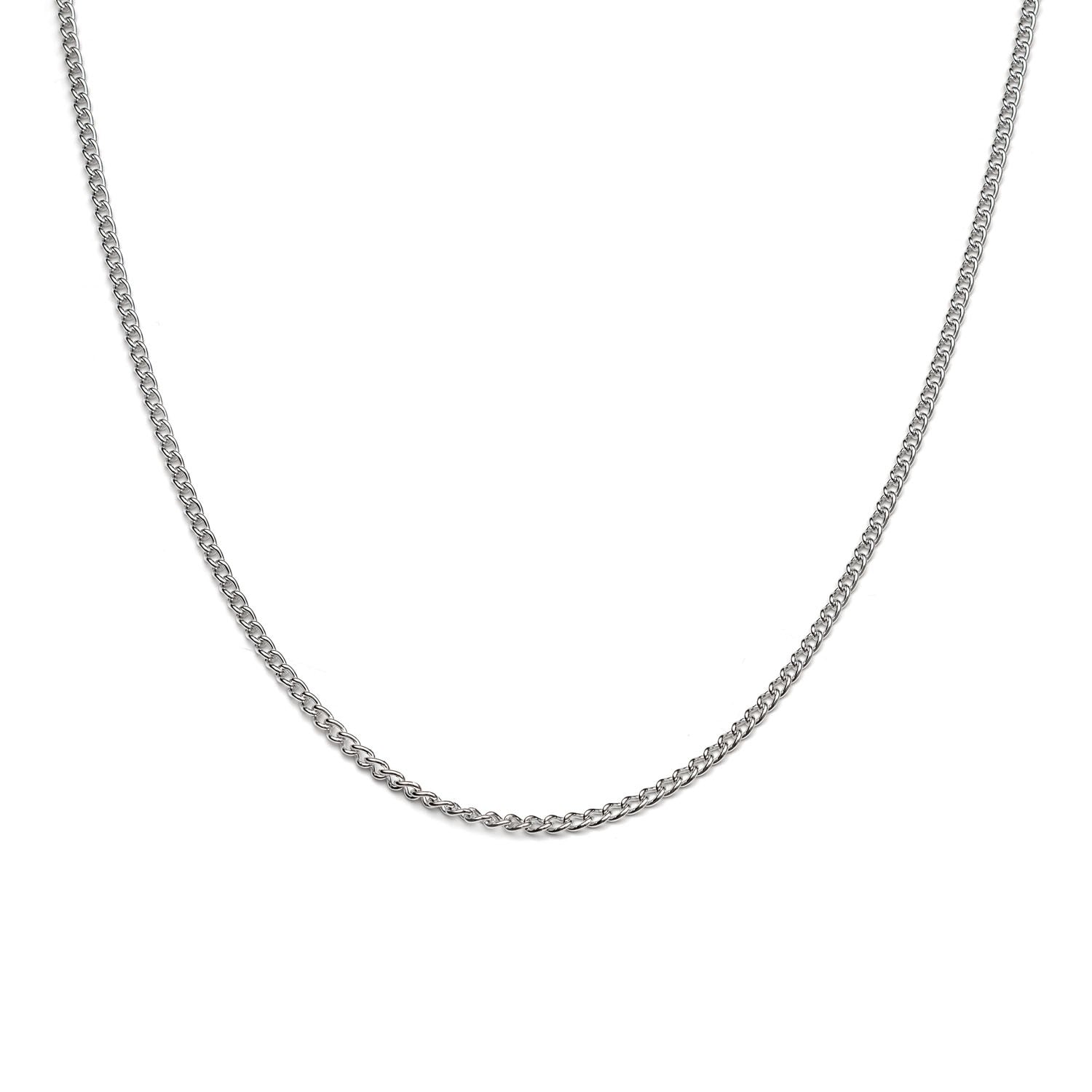 Plated Curb Chain 45cm Necklet
