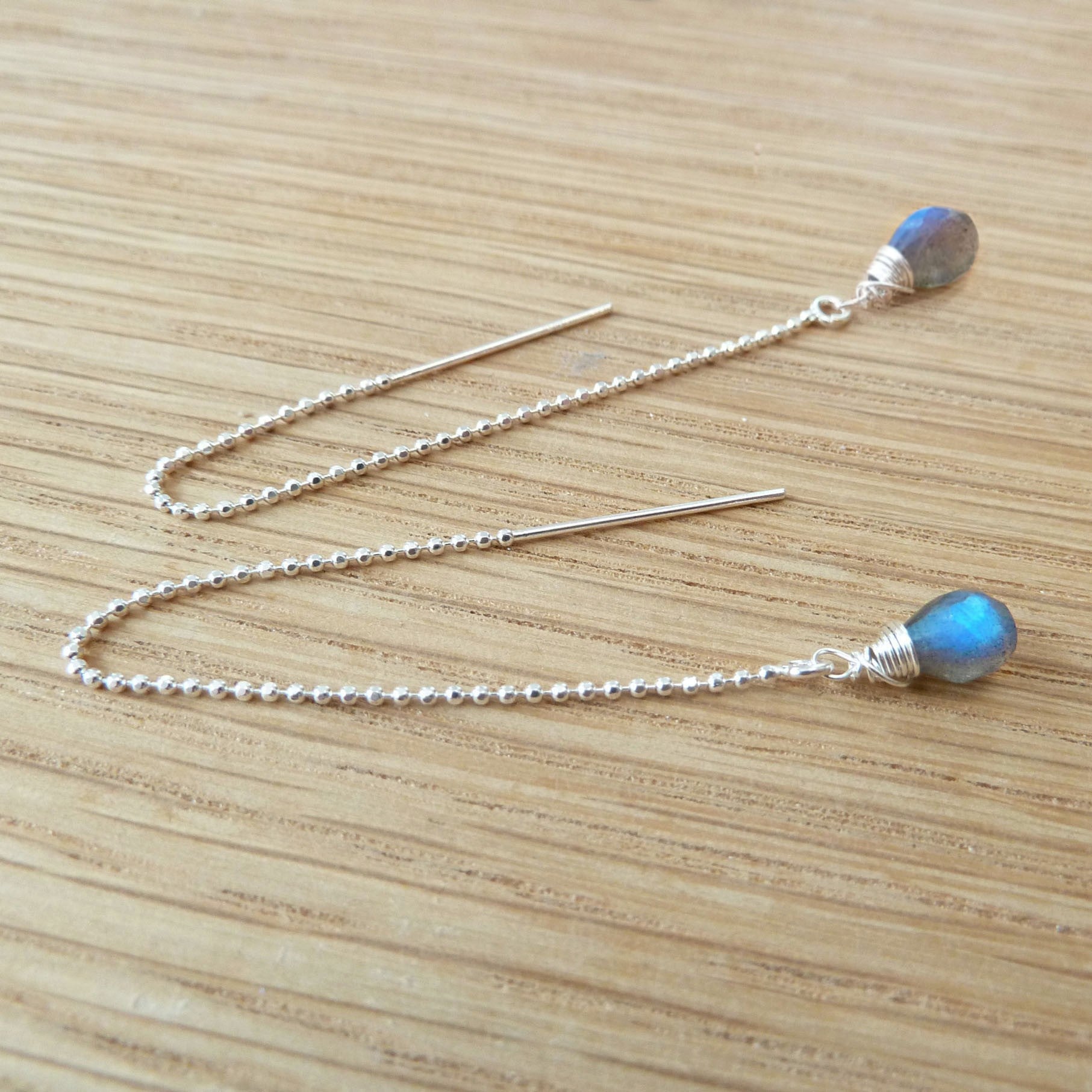 Labradorite Faceted Drop Briolette Beads