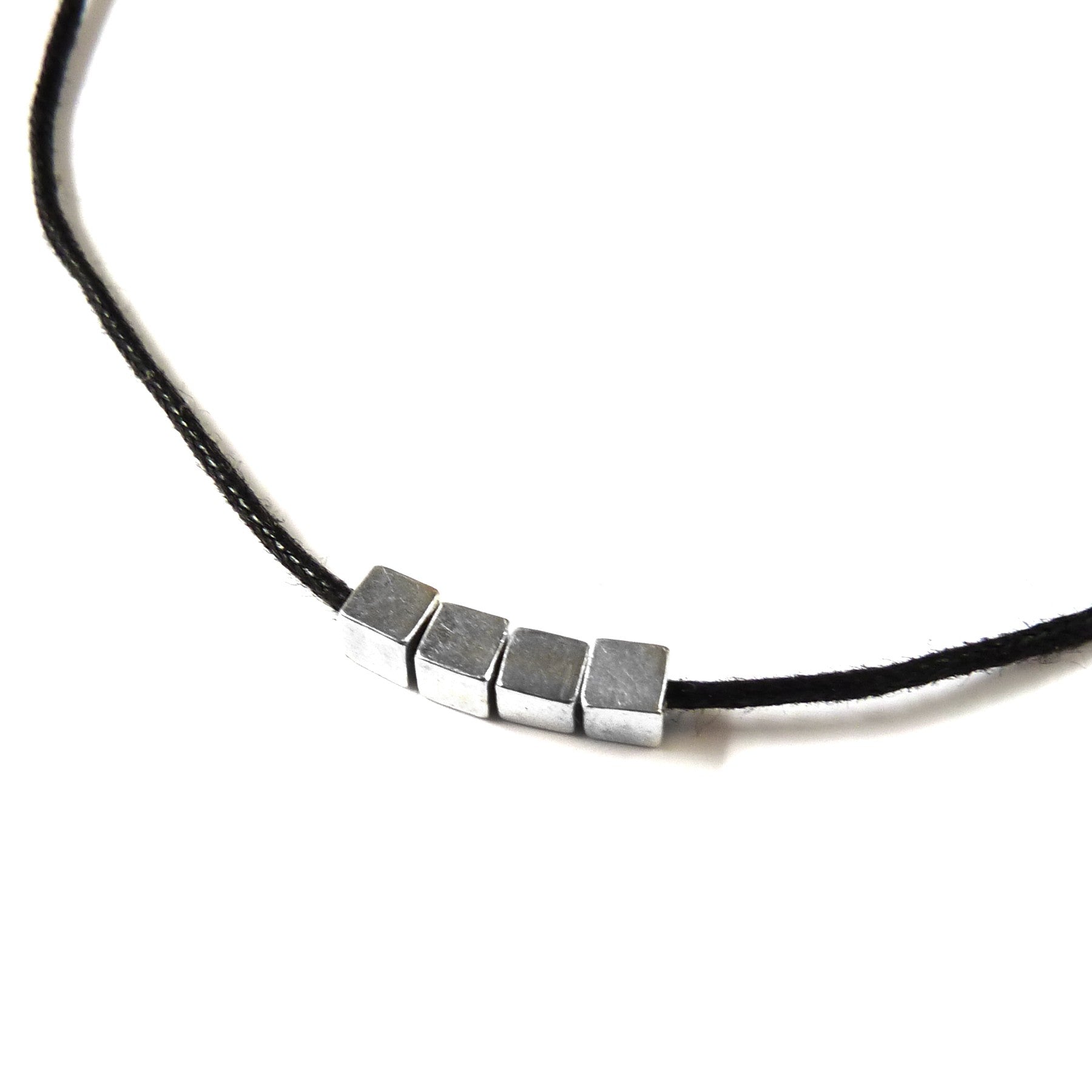 Sterling Silver 3.5mm Plain Cube Bead