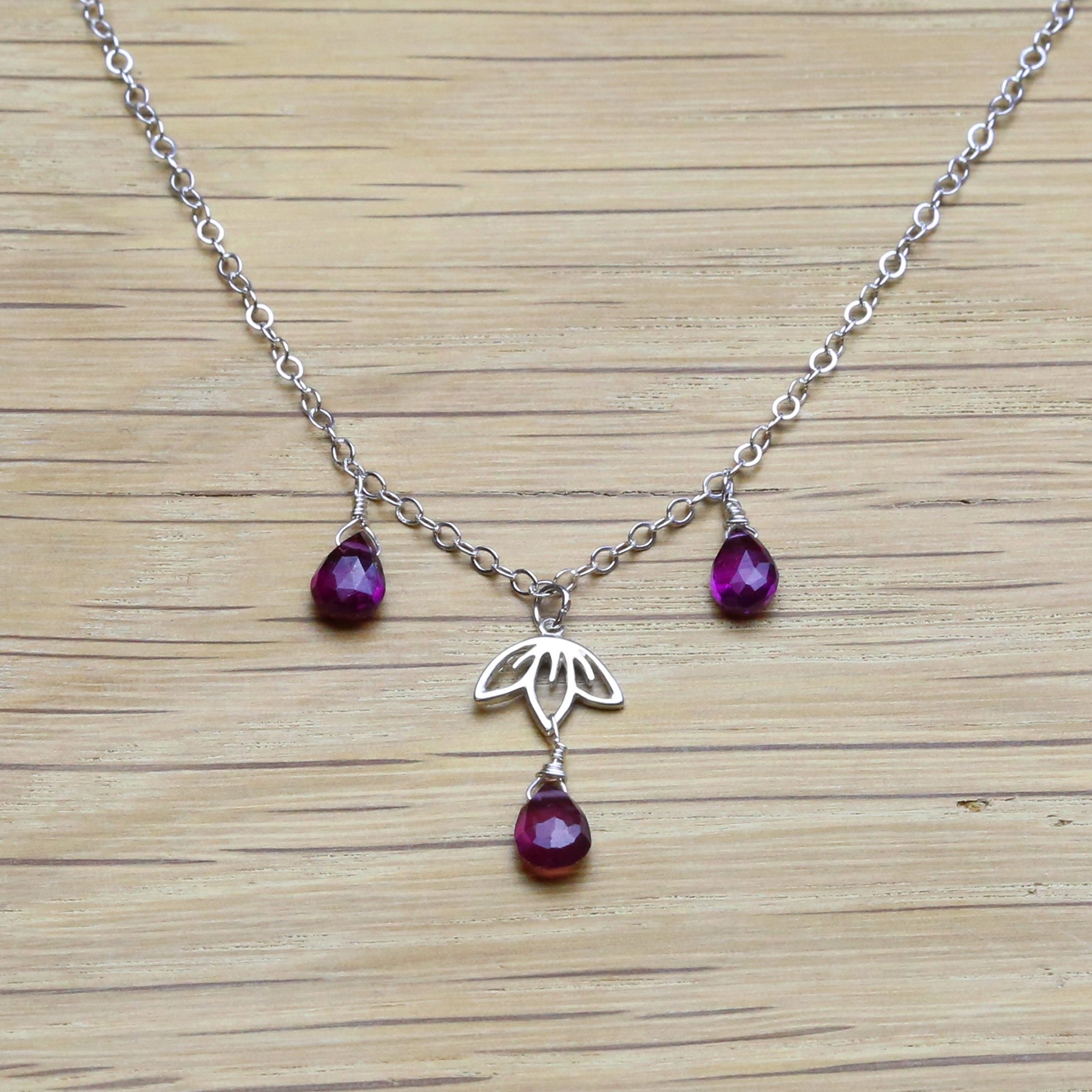 Sterling Silver Lotus Flower Charm