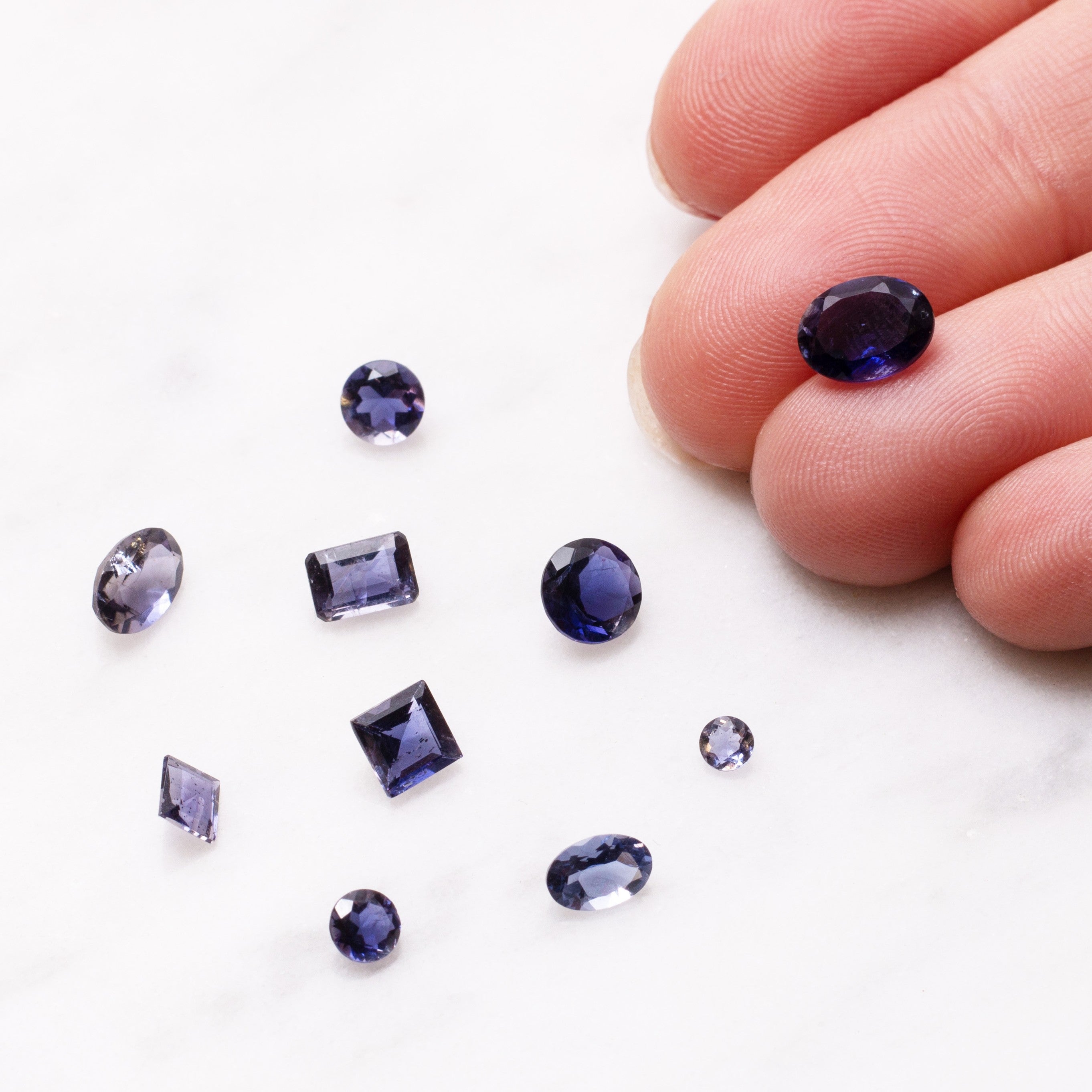 Iolite Faceted Stones