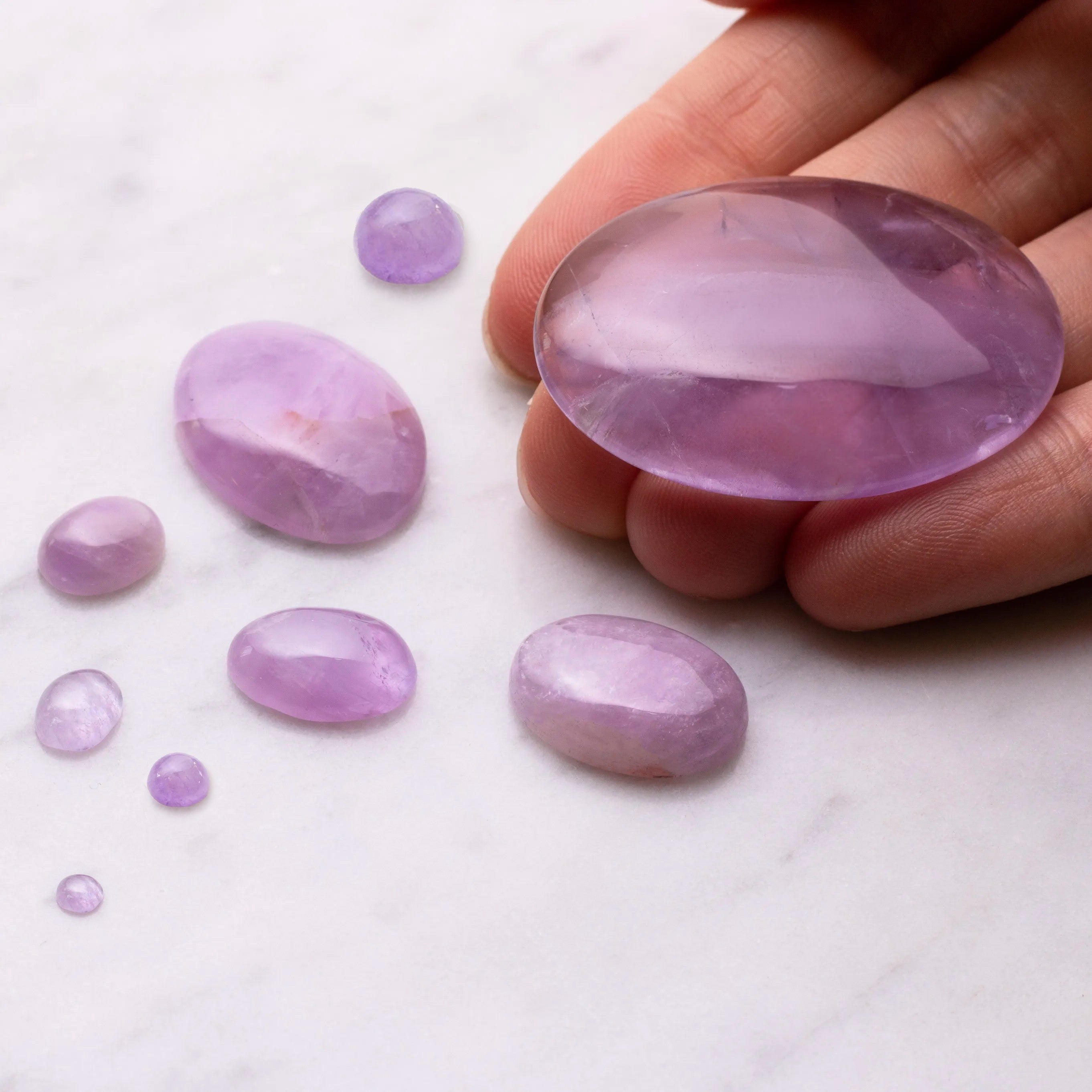 Lavender Amethyst Cabochons