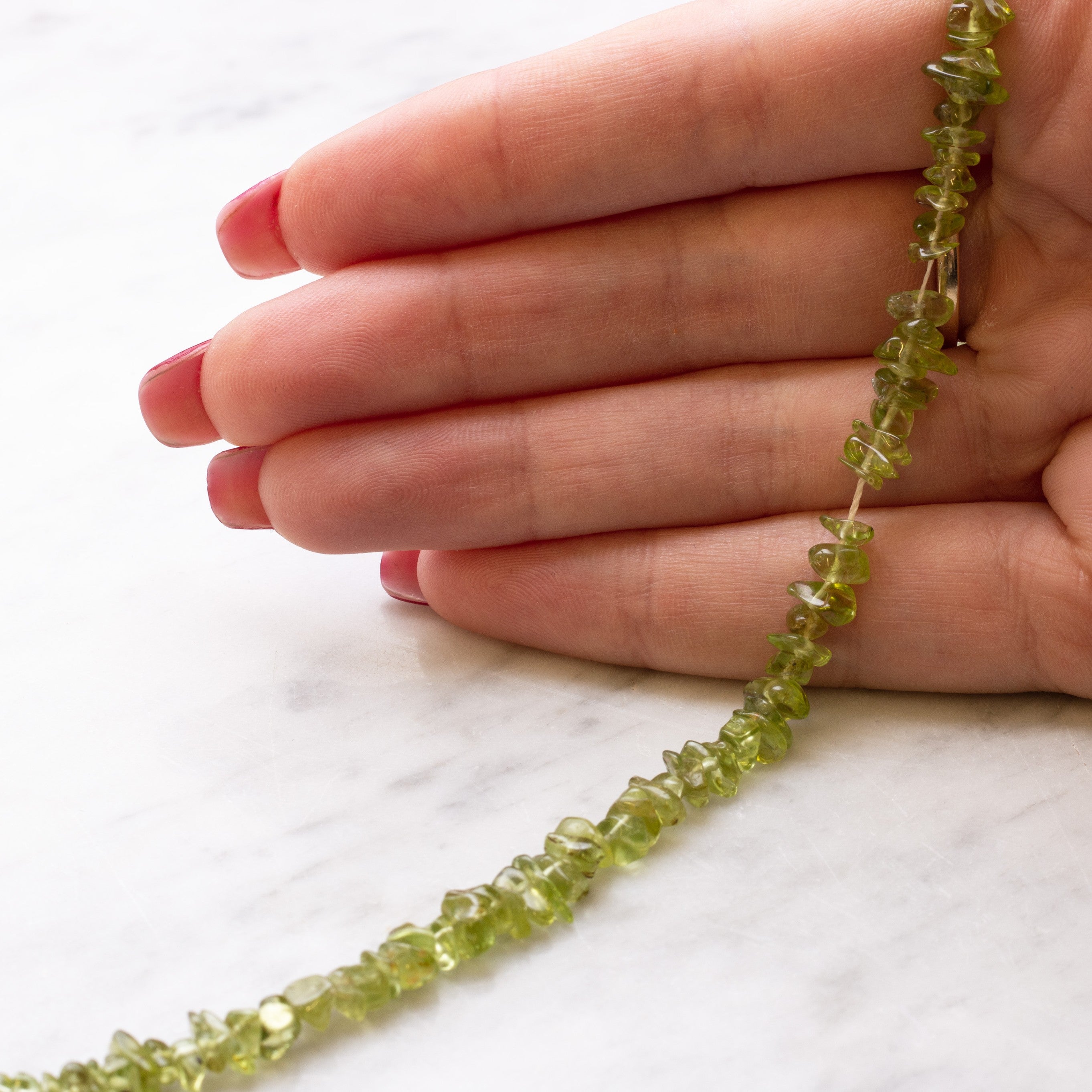 Peridot Chip Beads