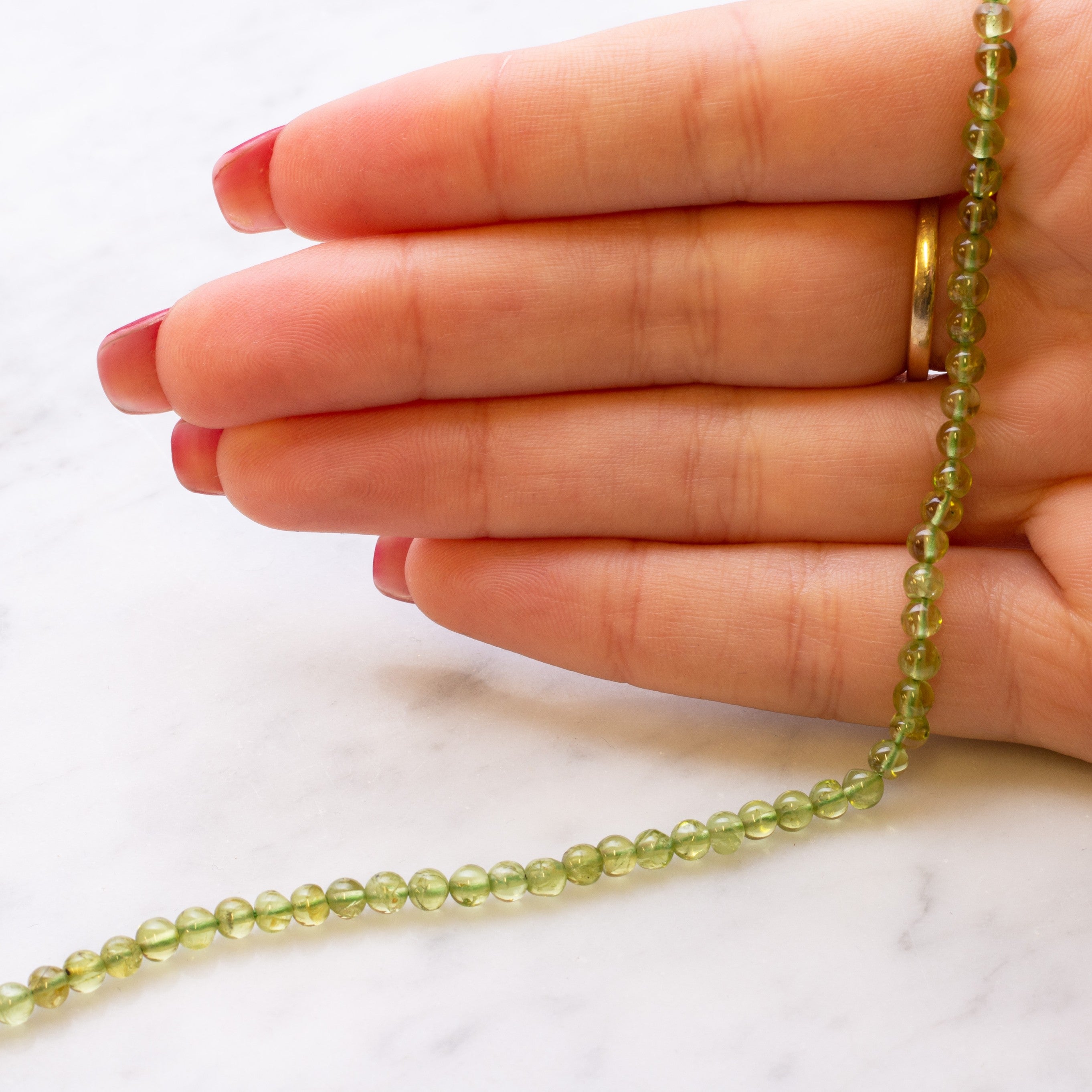 Peridot Round Beads