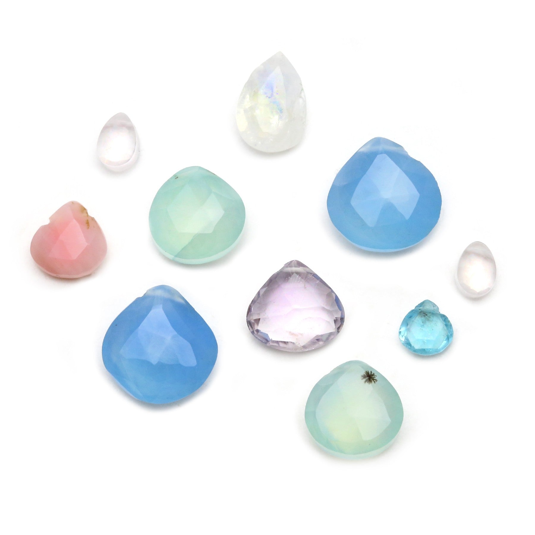 Assorted Imperfect Briolette Bead Pack Pack Of 8 Beads