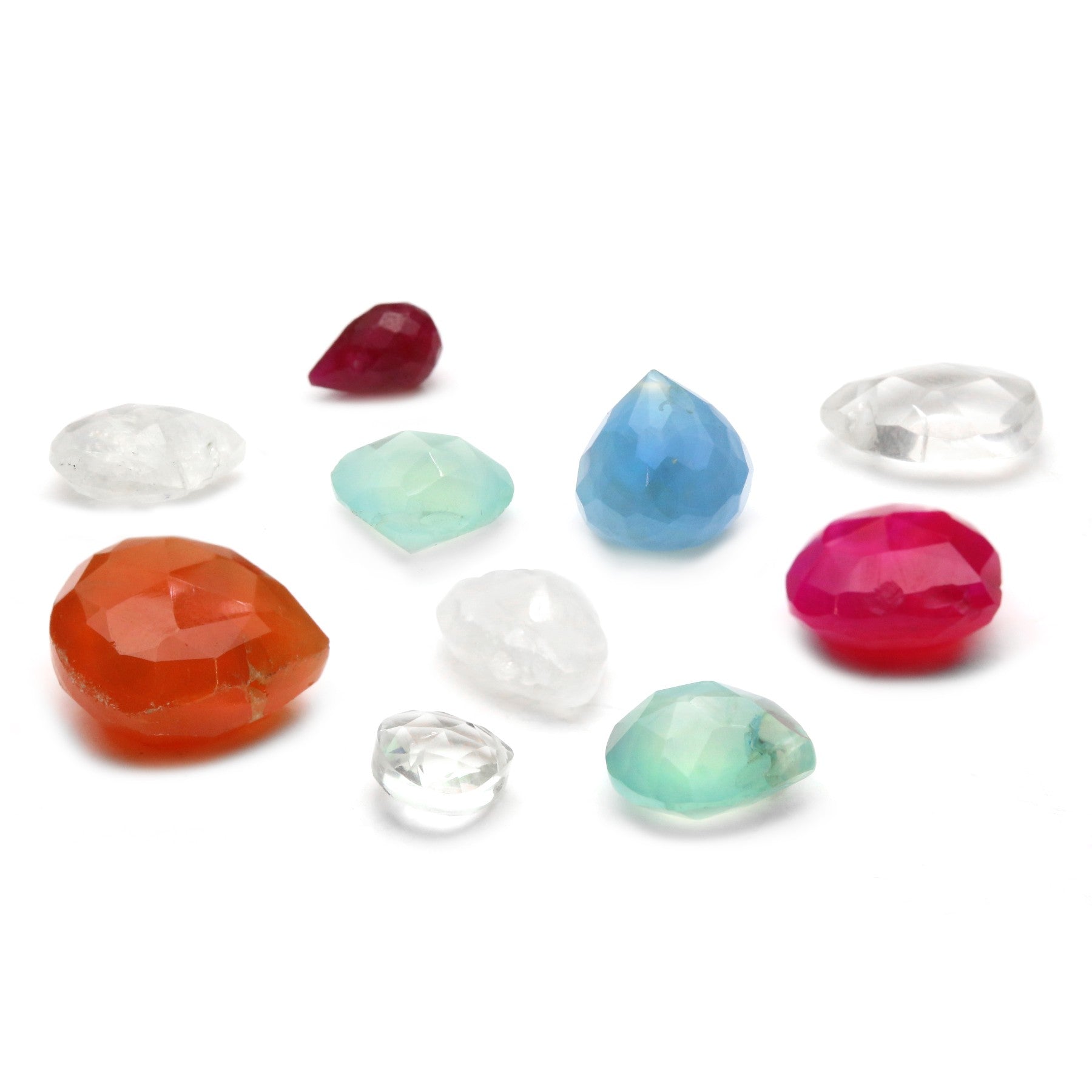 Assorted Imperfect Briolette Bead Pack Pack Of 8 Beads