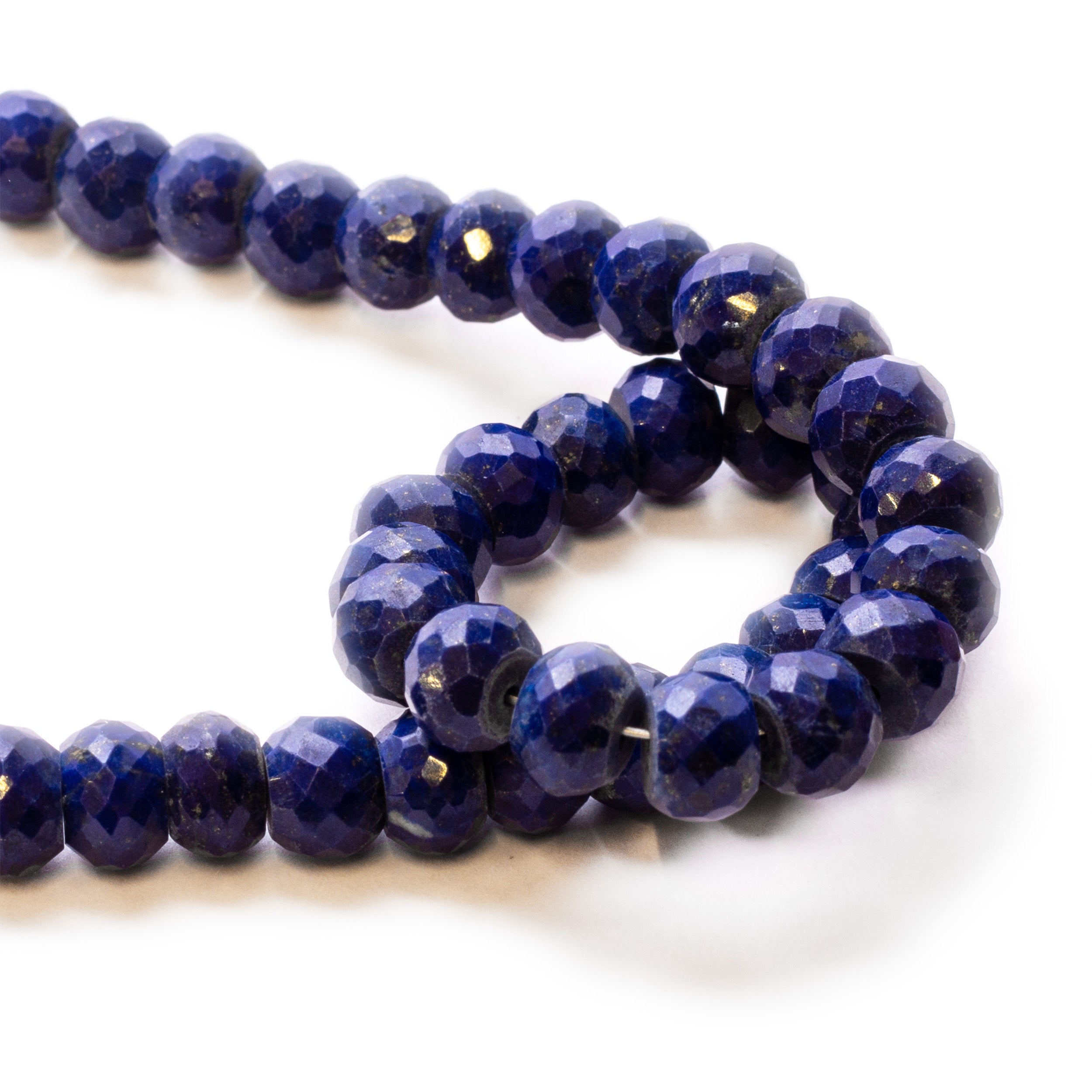 Lapis Lazuli Faceted Rondelle Beads Approx 7x5mm