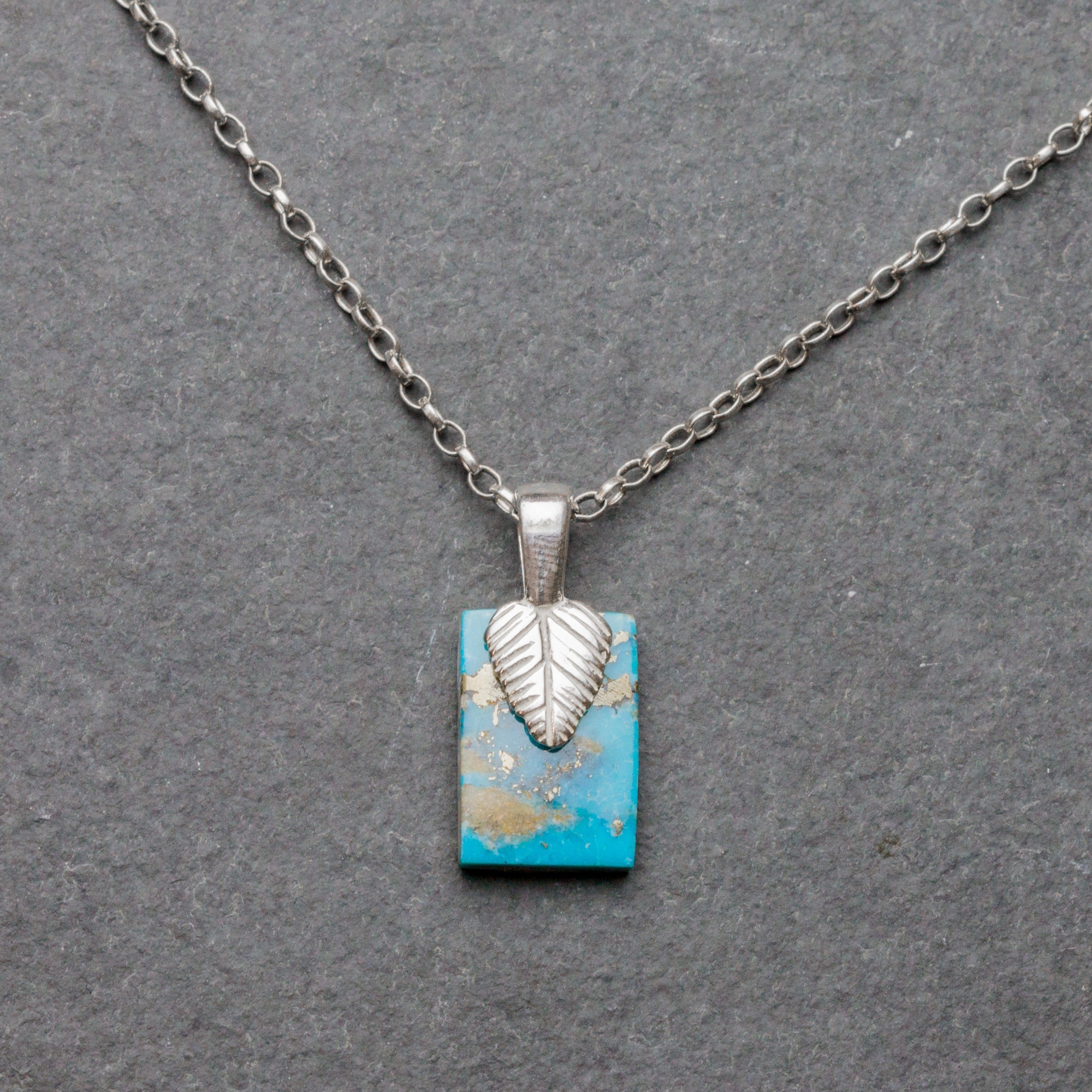 Silver Plated Leaf Design Glue-On Bail