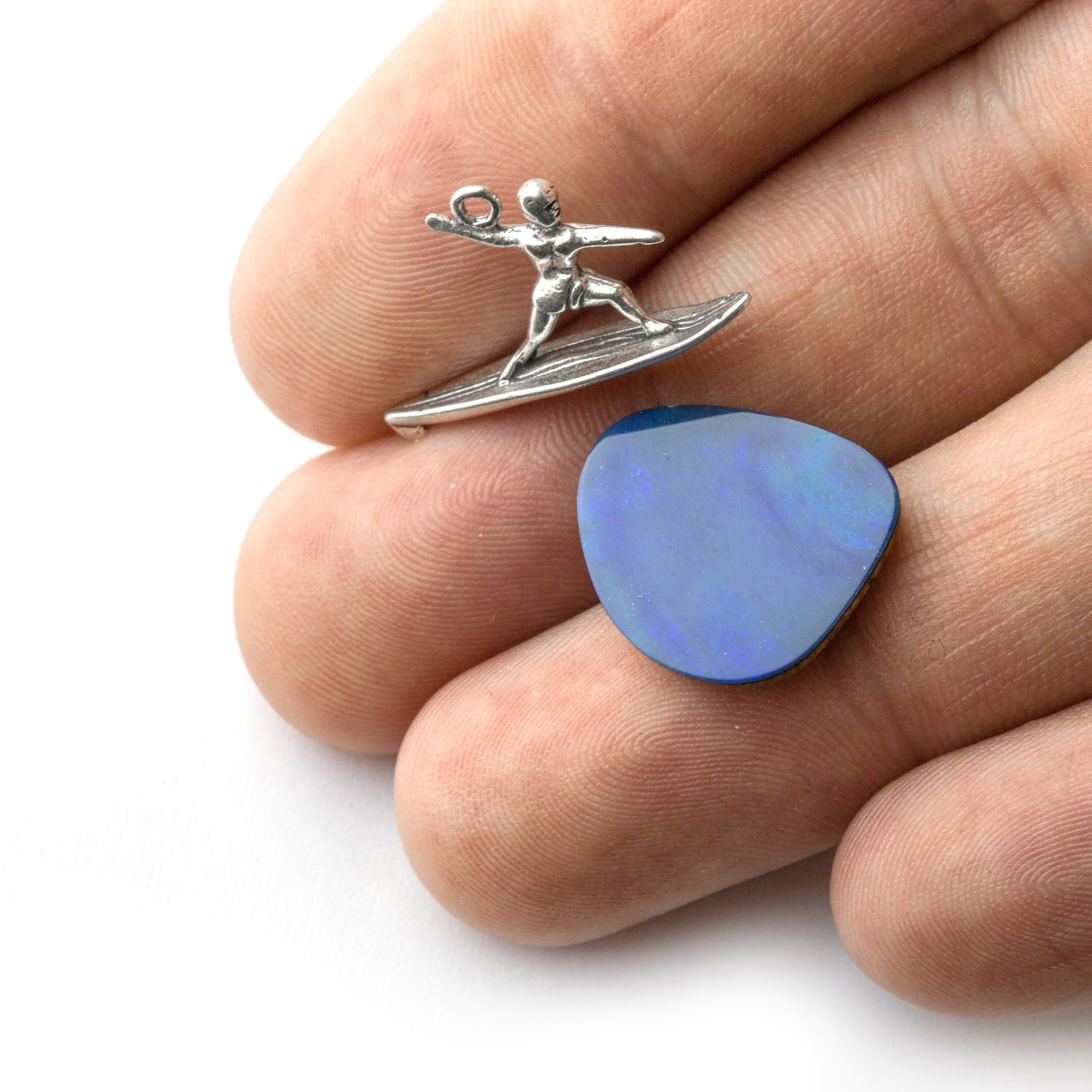 Sterling Silver Surfer Charm