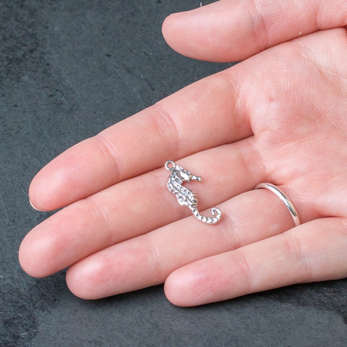 Sterling Silver Seahorse Charm